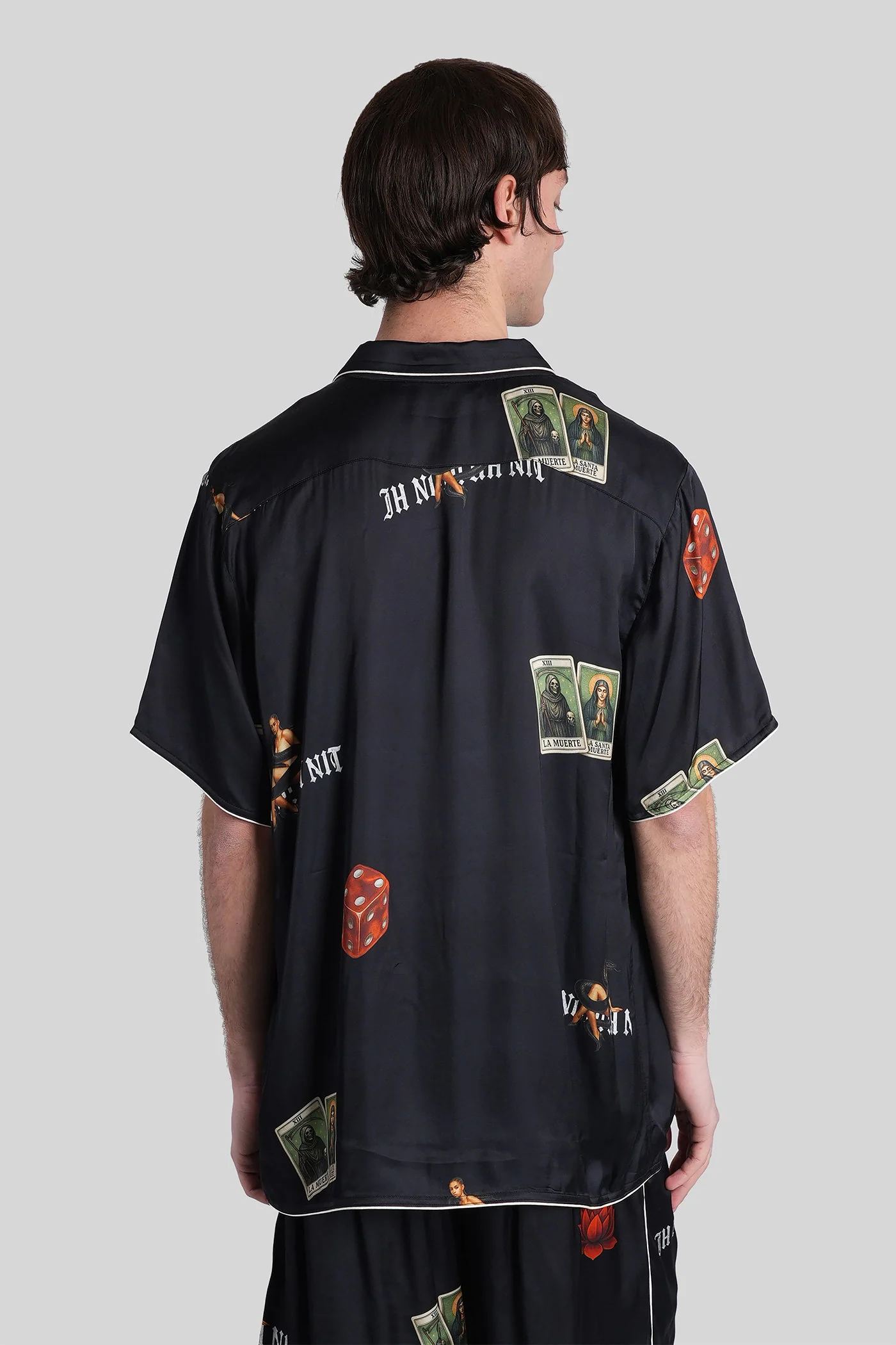 Shirt in black viscose - Image 3