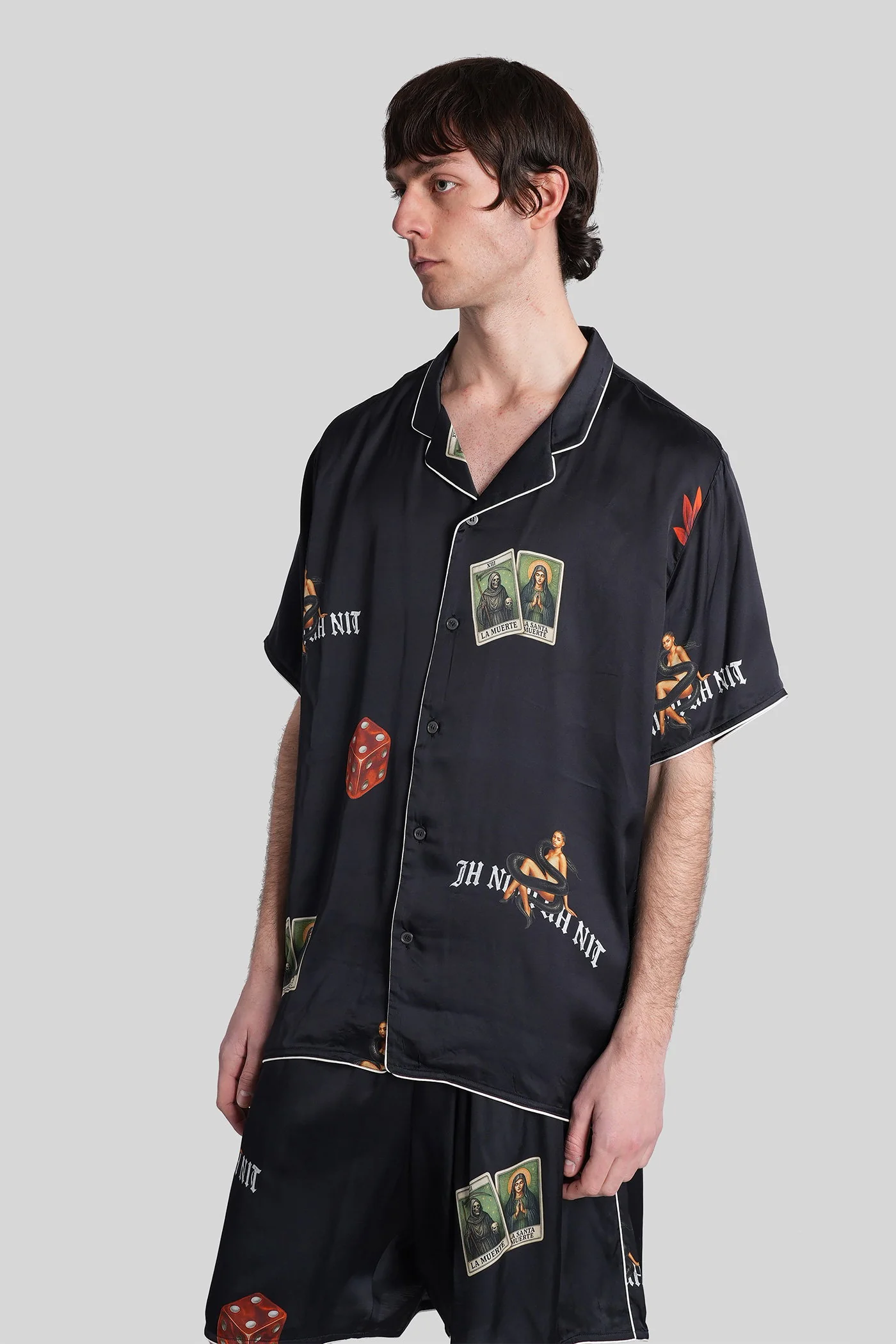 Shirt in black viscose - Image 4