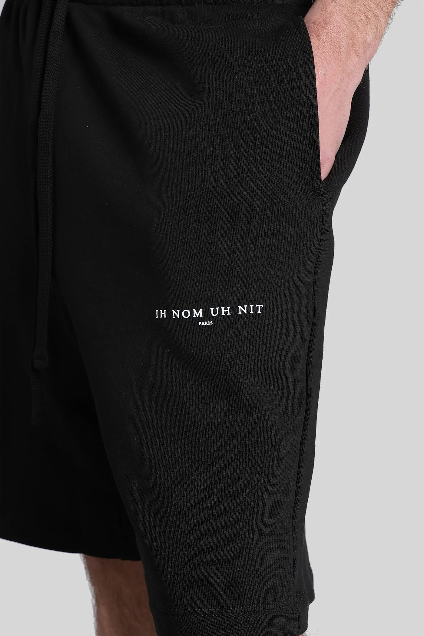 Shorts in black cotton - Image 5