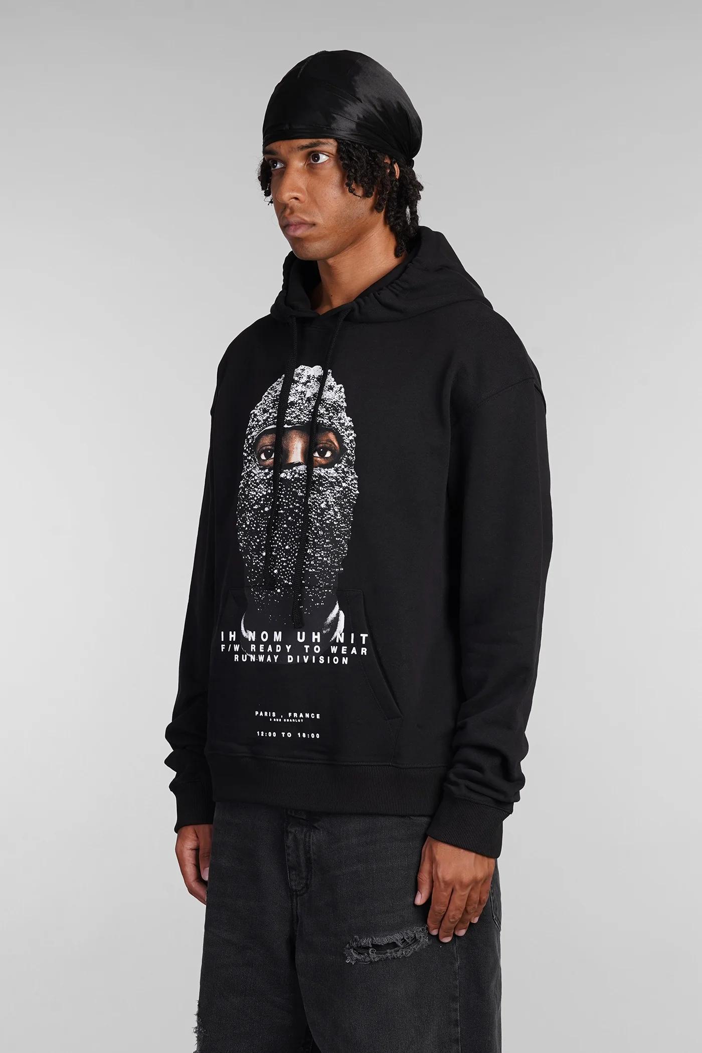 Sweatshirt in black cotton - Image 4