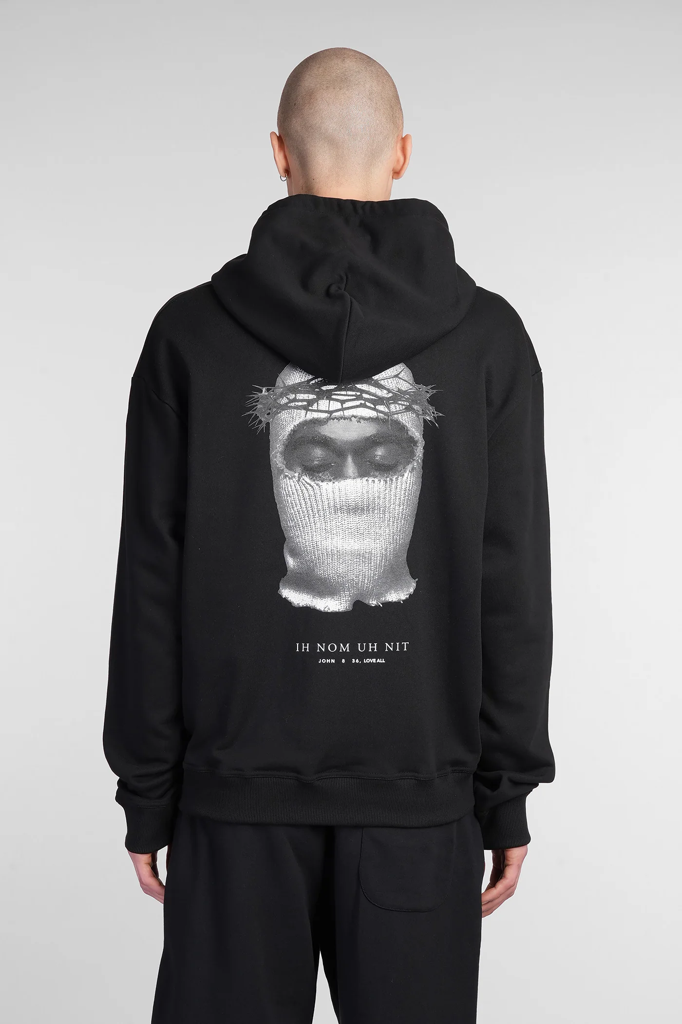 Sweatshirt in black cotton - Image 3