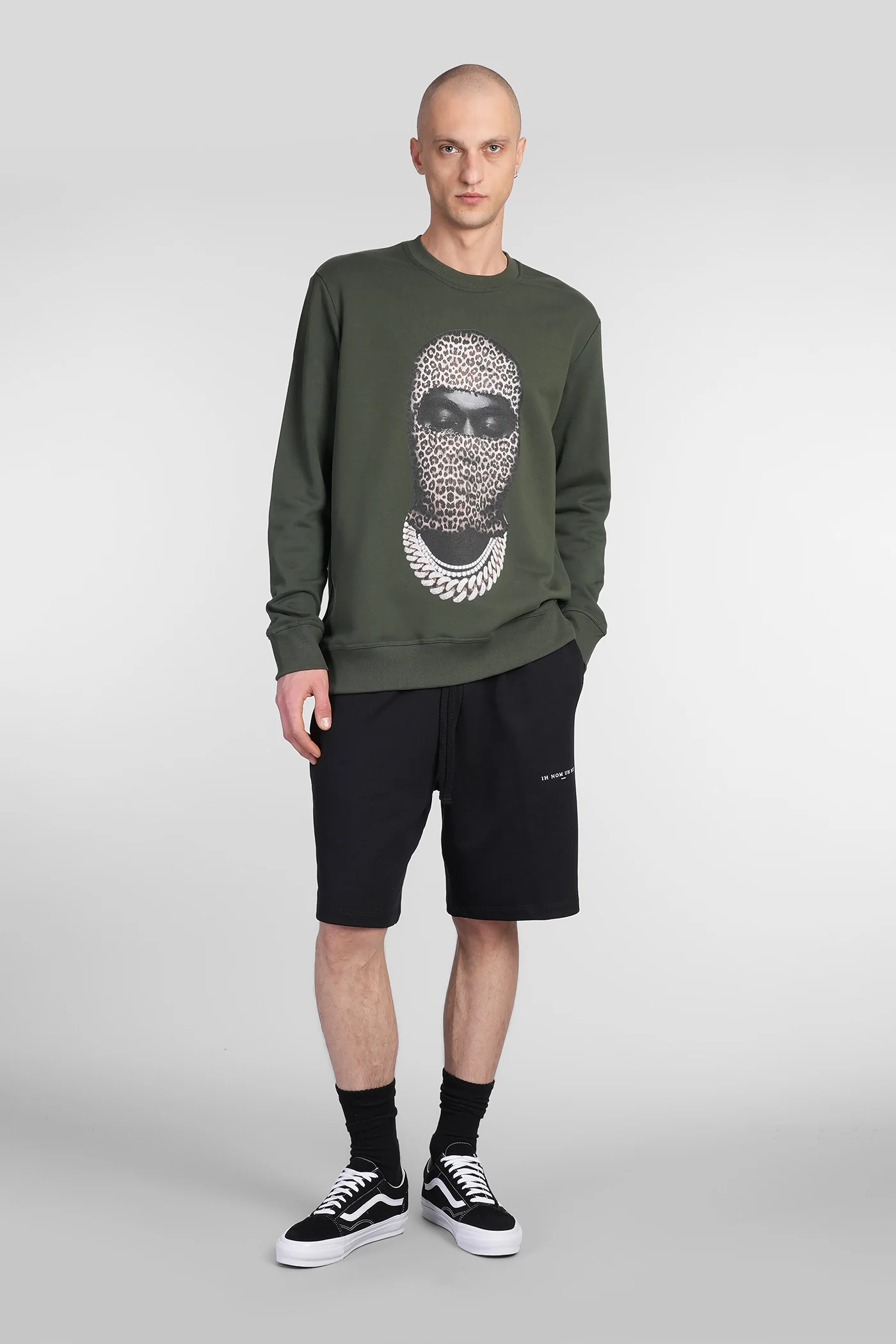 Sweatshirt in green cotton - Image 2