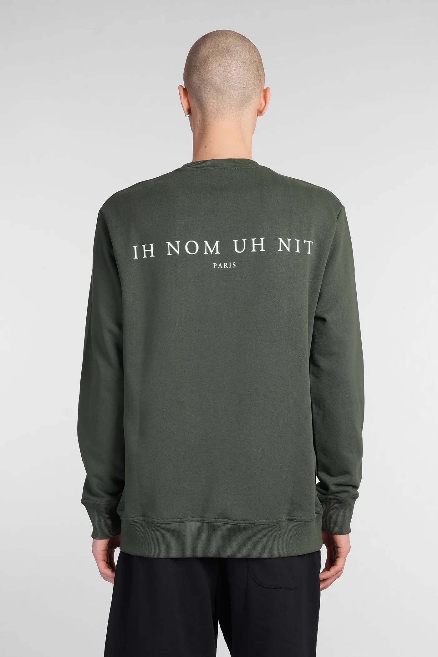 Sweatshirt in green cotton - Image 3