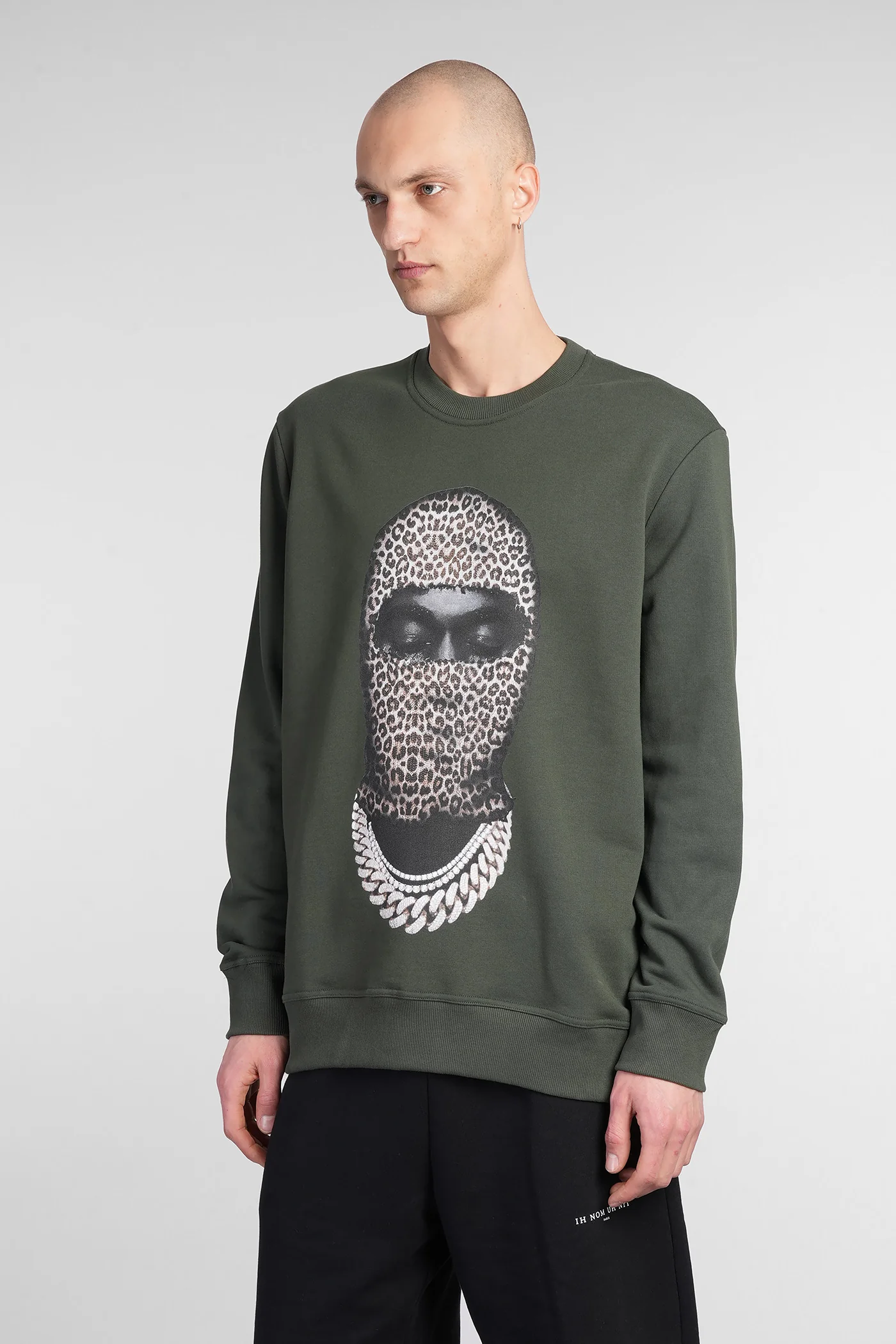 Sweatshirt in green cotton - Image 4