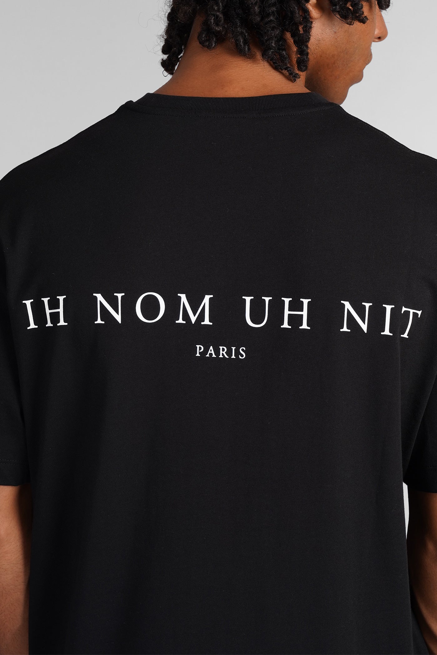 T-Shirt in black cotton - Image 5