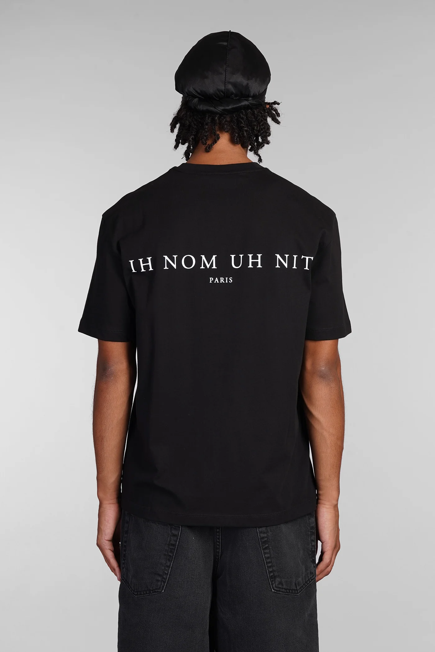 T-Shirt in black cotton - Image 3
