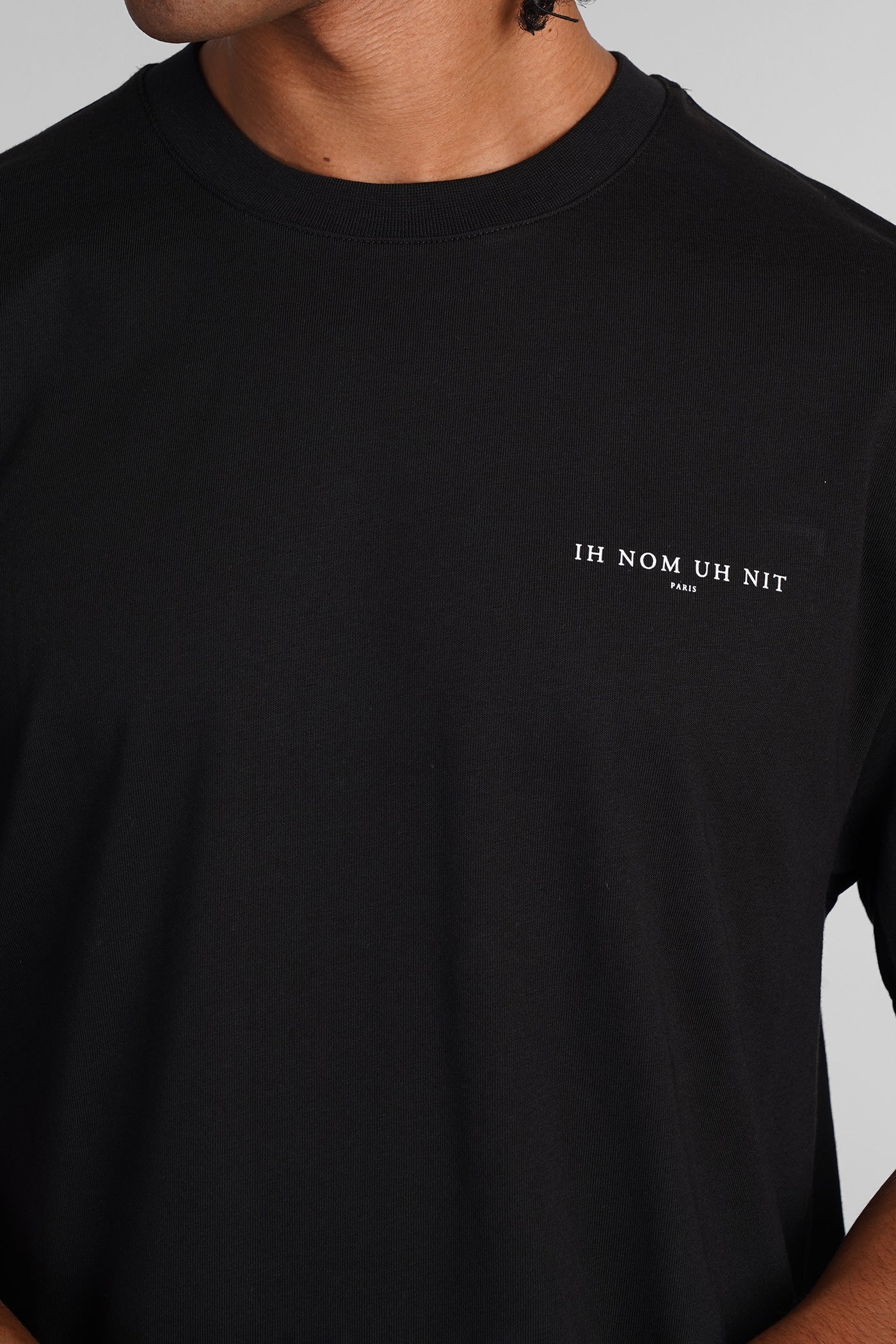 T-Shirt in black cotton - Image 5