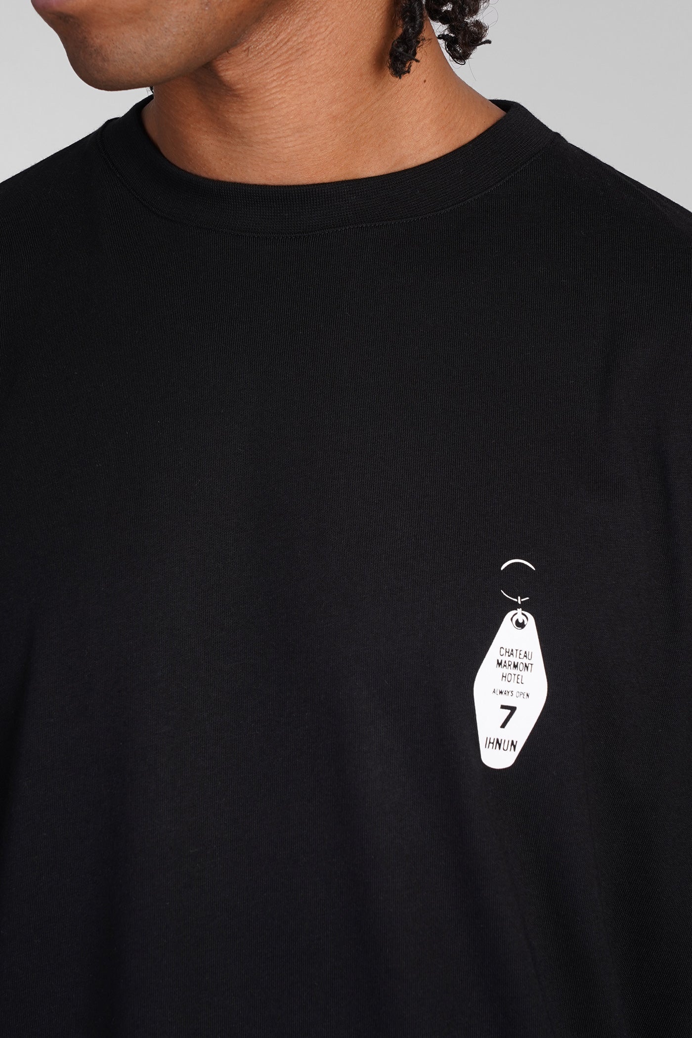 T-Shirt in black cotton - Image 5
