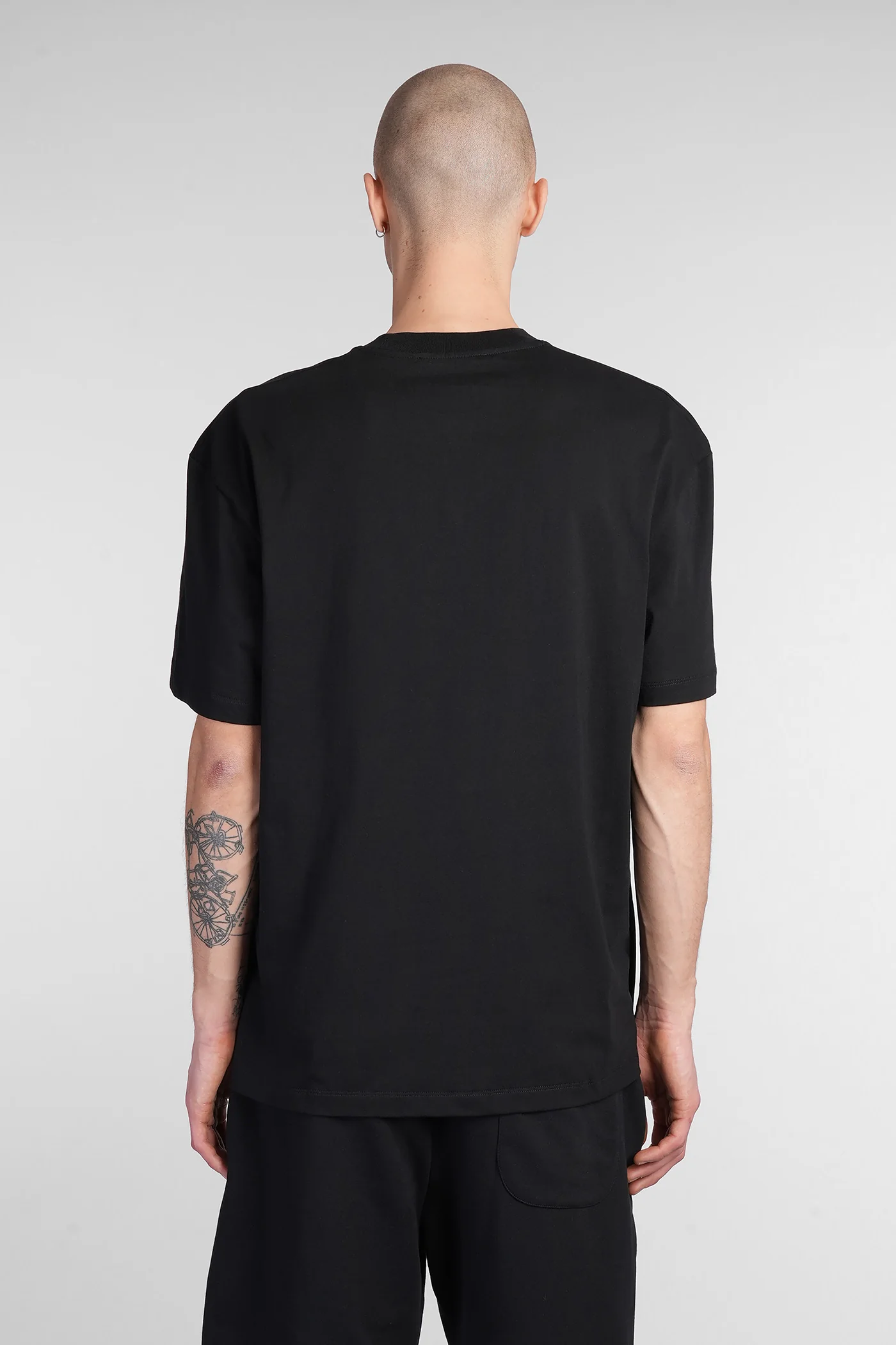 T-Shirt in black cotton - Image 3