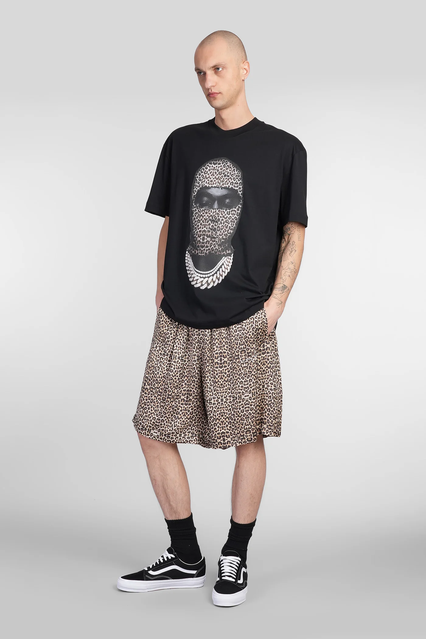 T-Shirt in black cotton - Image 2