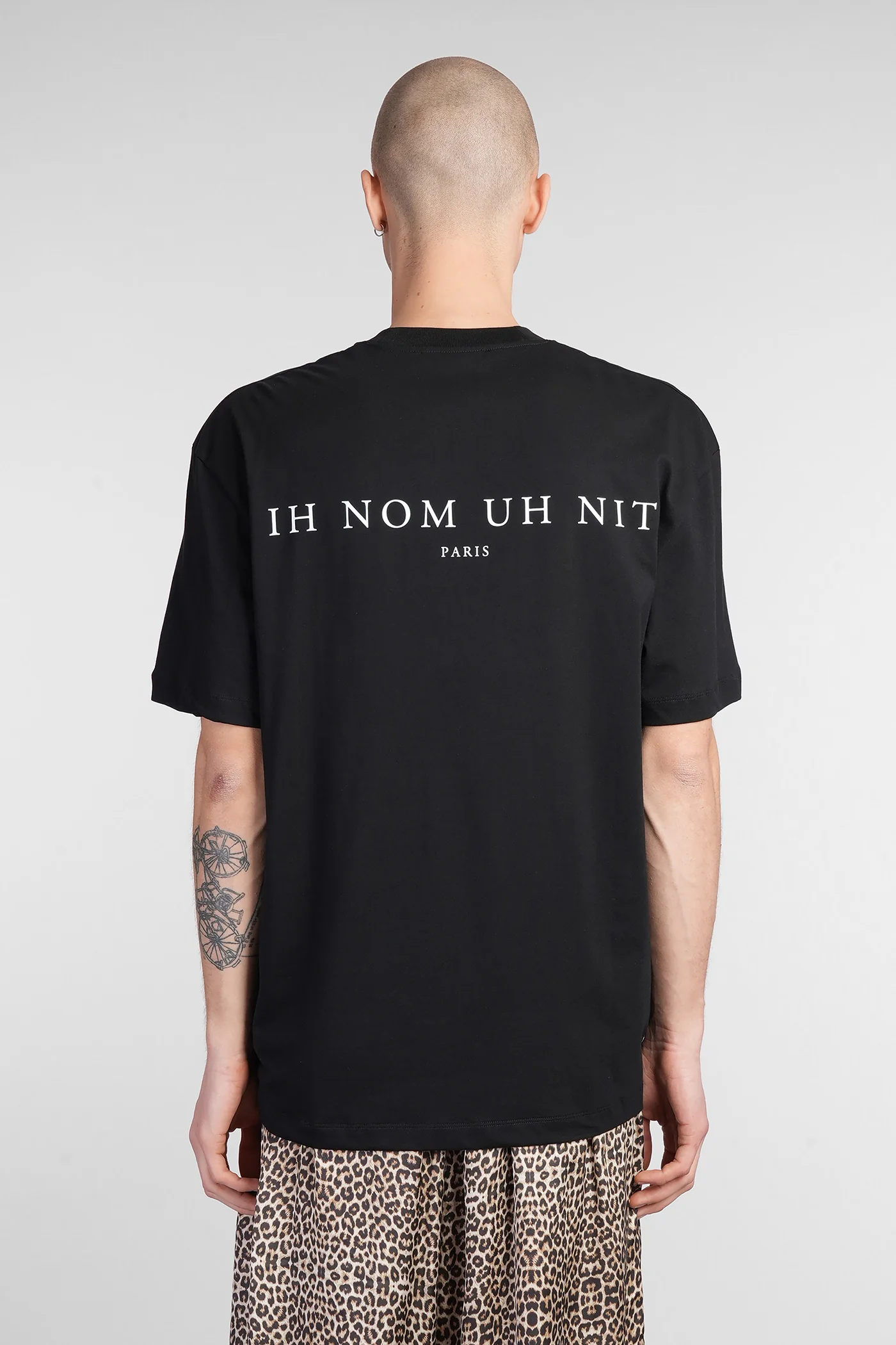 T-Shirt in black cotton - Image 3