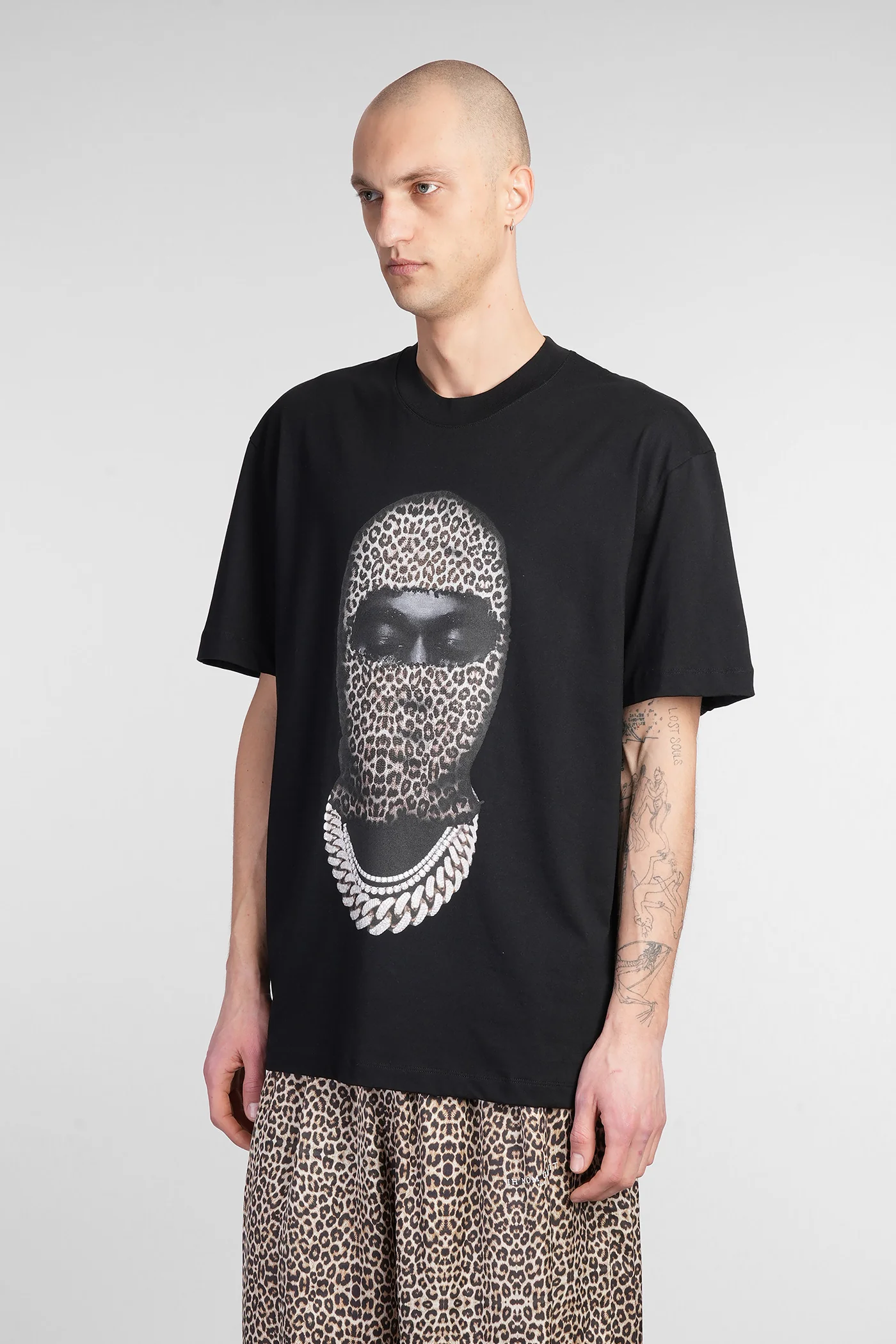 T-Shirt in black cotton - Image 4
