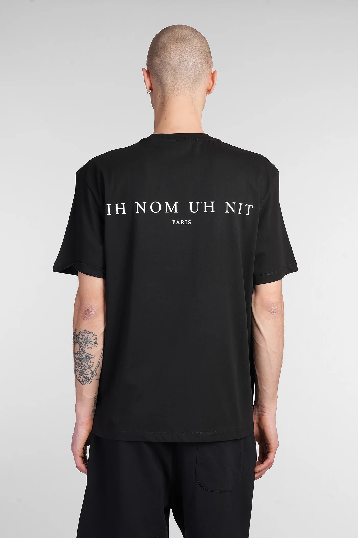 T-Shirt in black cotton - Image 3
