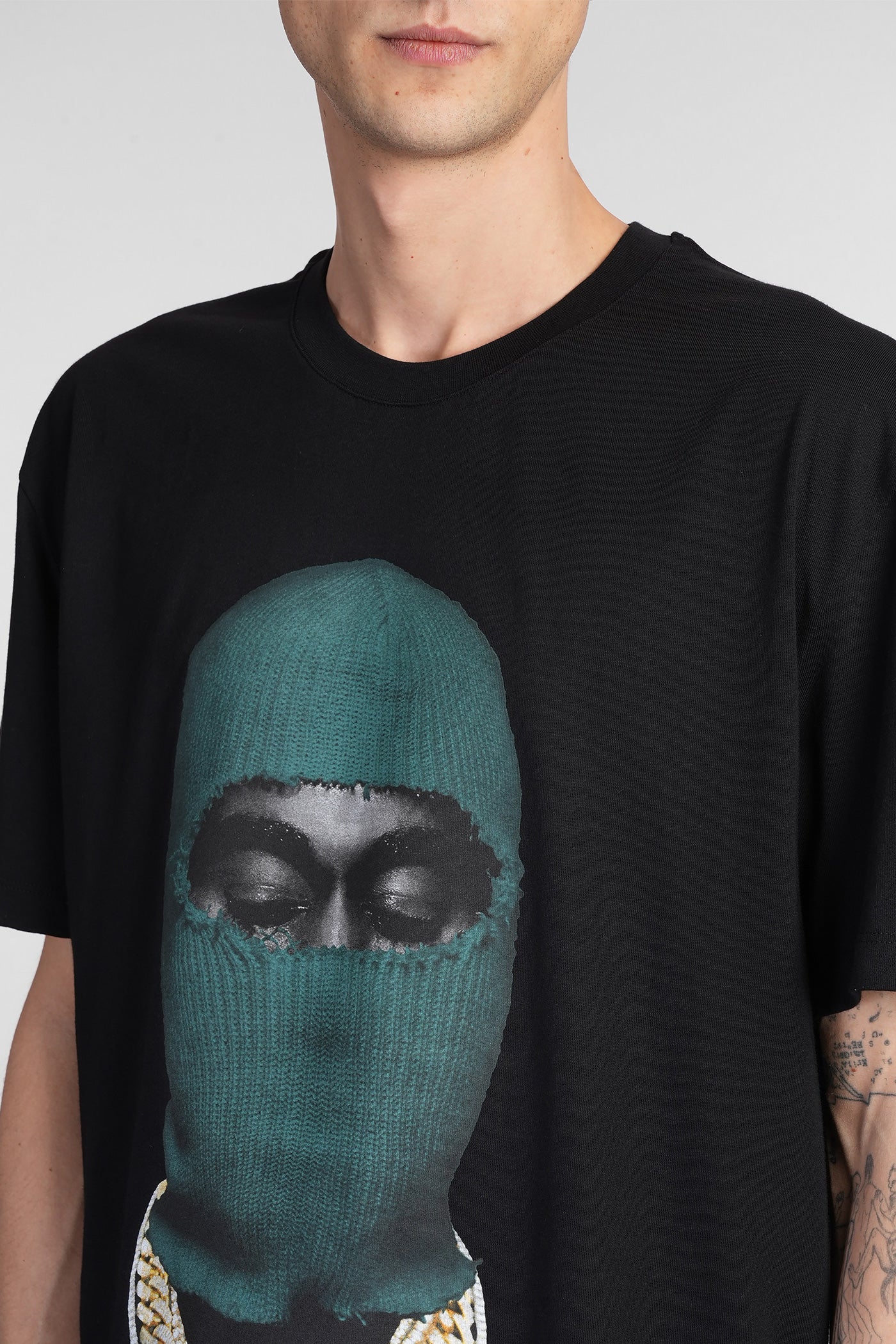 T-Shirt in black cotton - Image 5