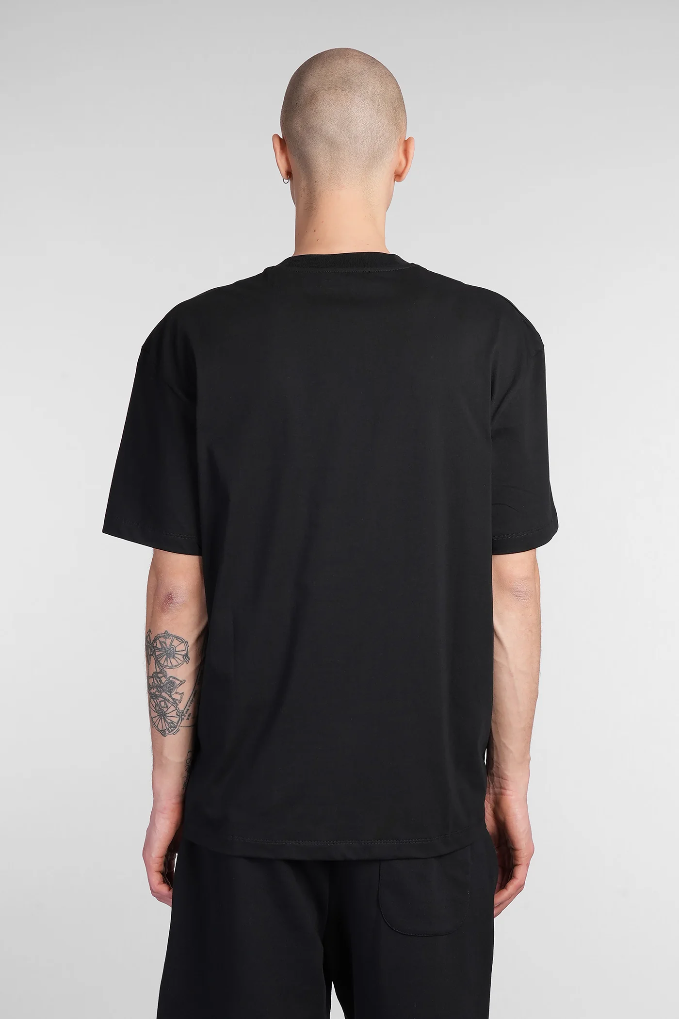 T-Shirt in black cotton - Image 3