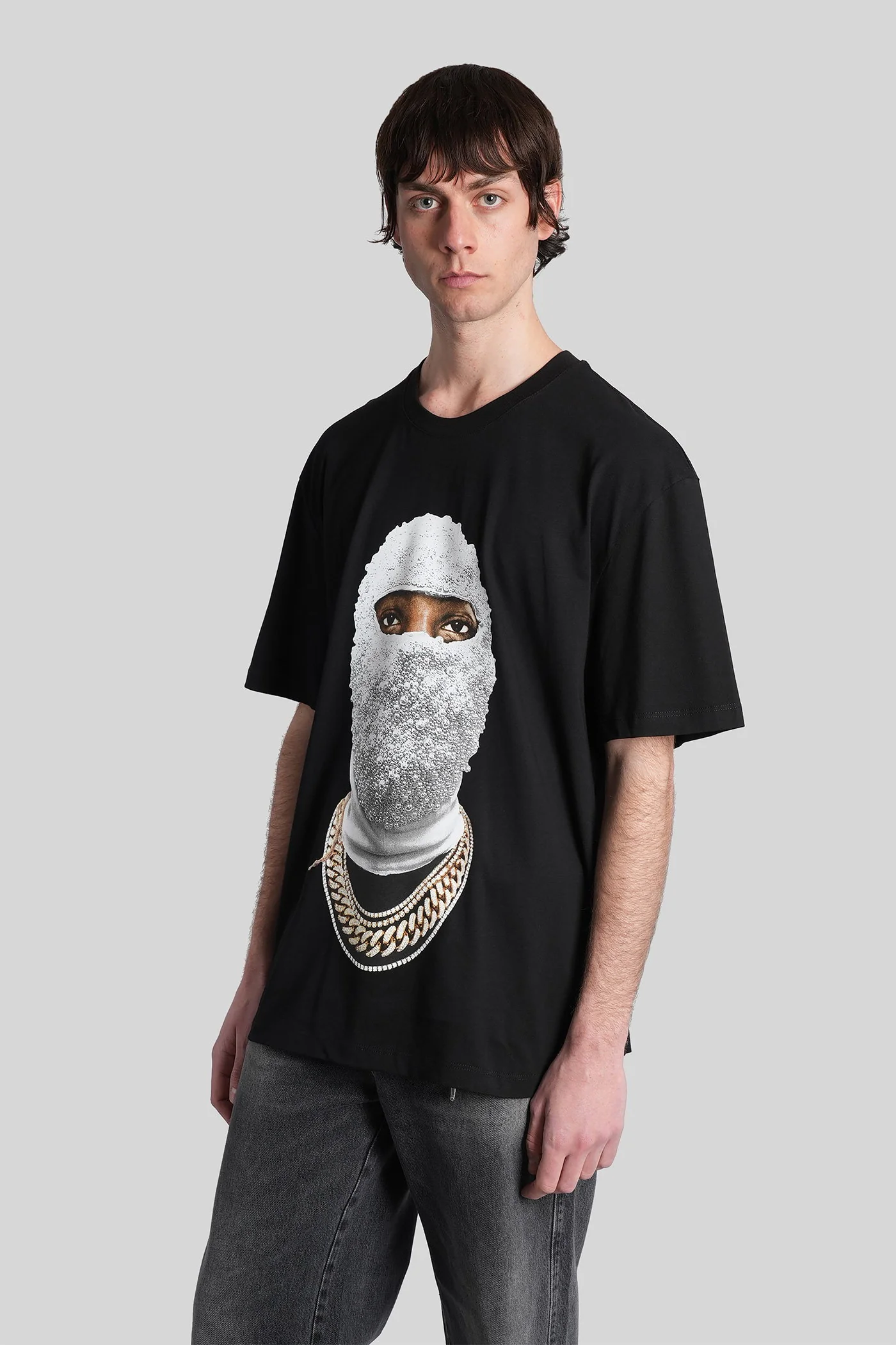 T-Shirt in black cotton - Image 4