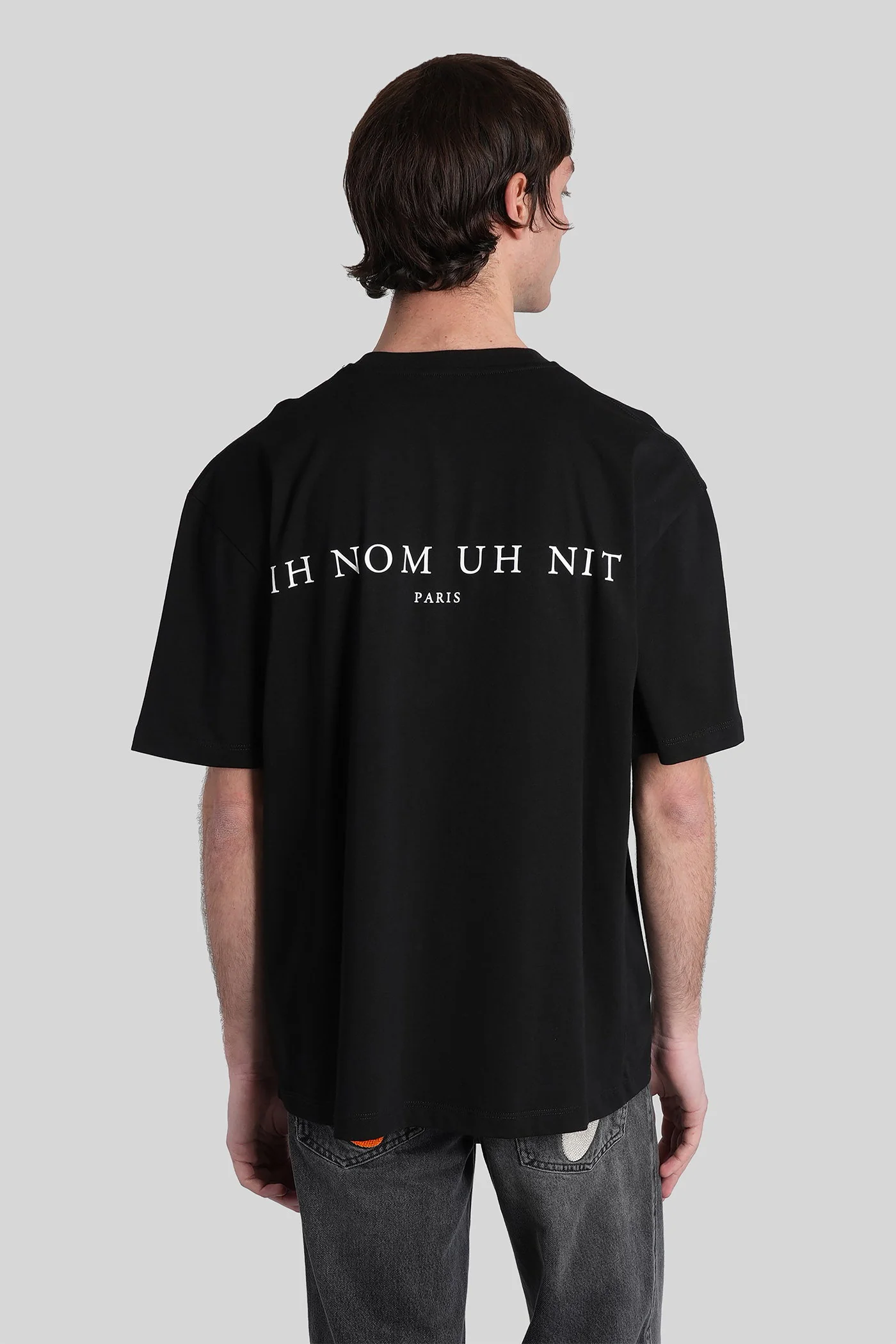 T-Shirt in black cotton - Image 3