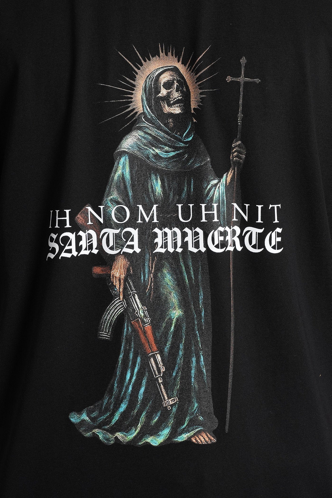 T-Shirt in black cotton - Image 5