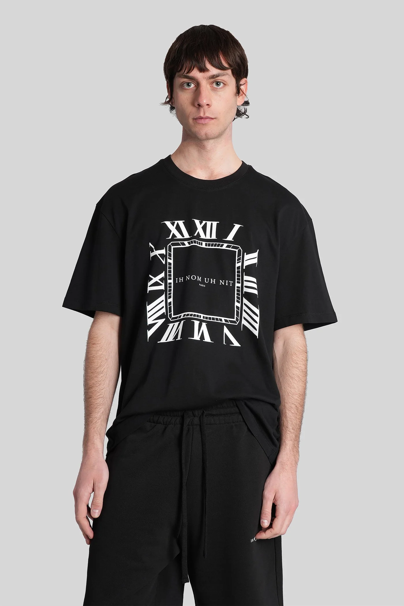 T-Shirt in black cotton
