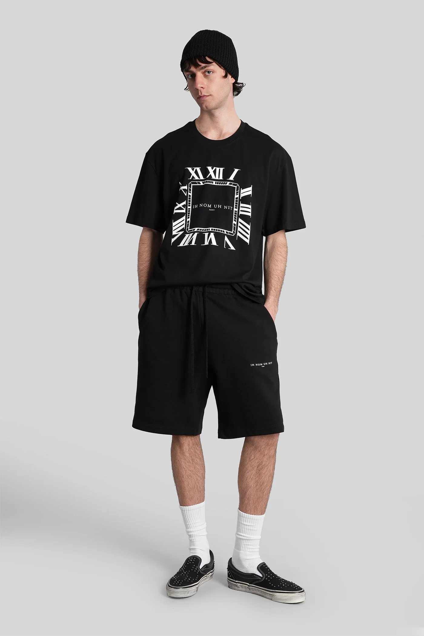 T-Shirt in black cotton - Image 2