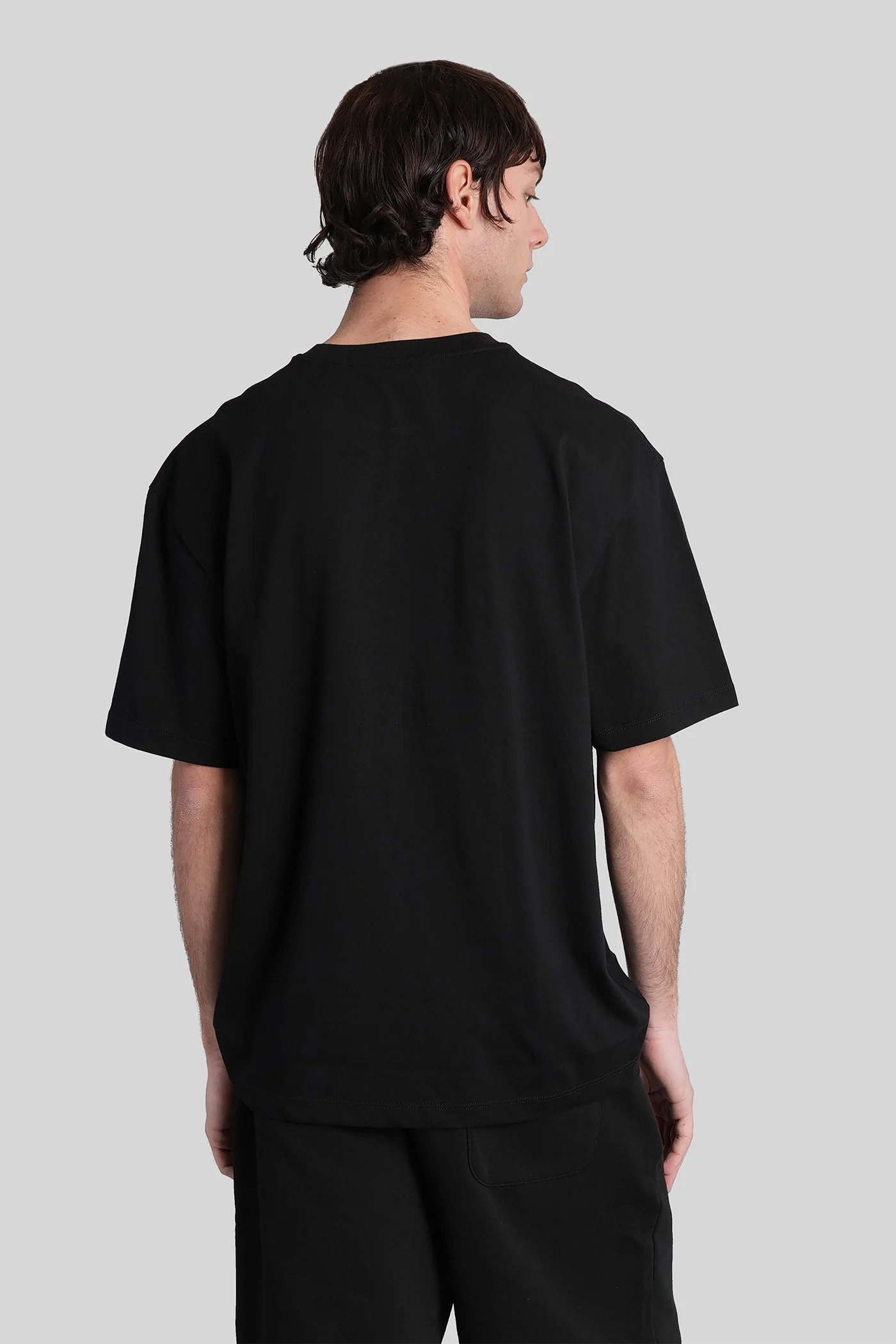 T-Shirt in black cotton - Image 3