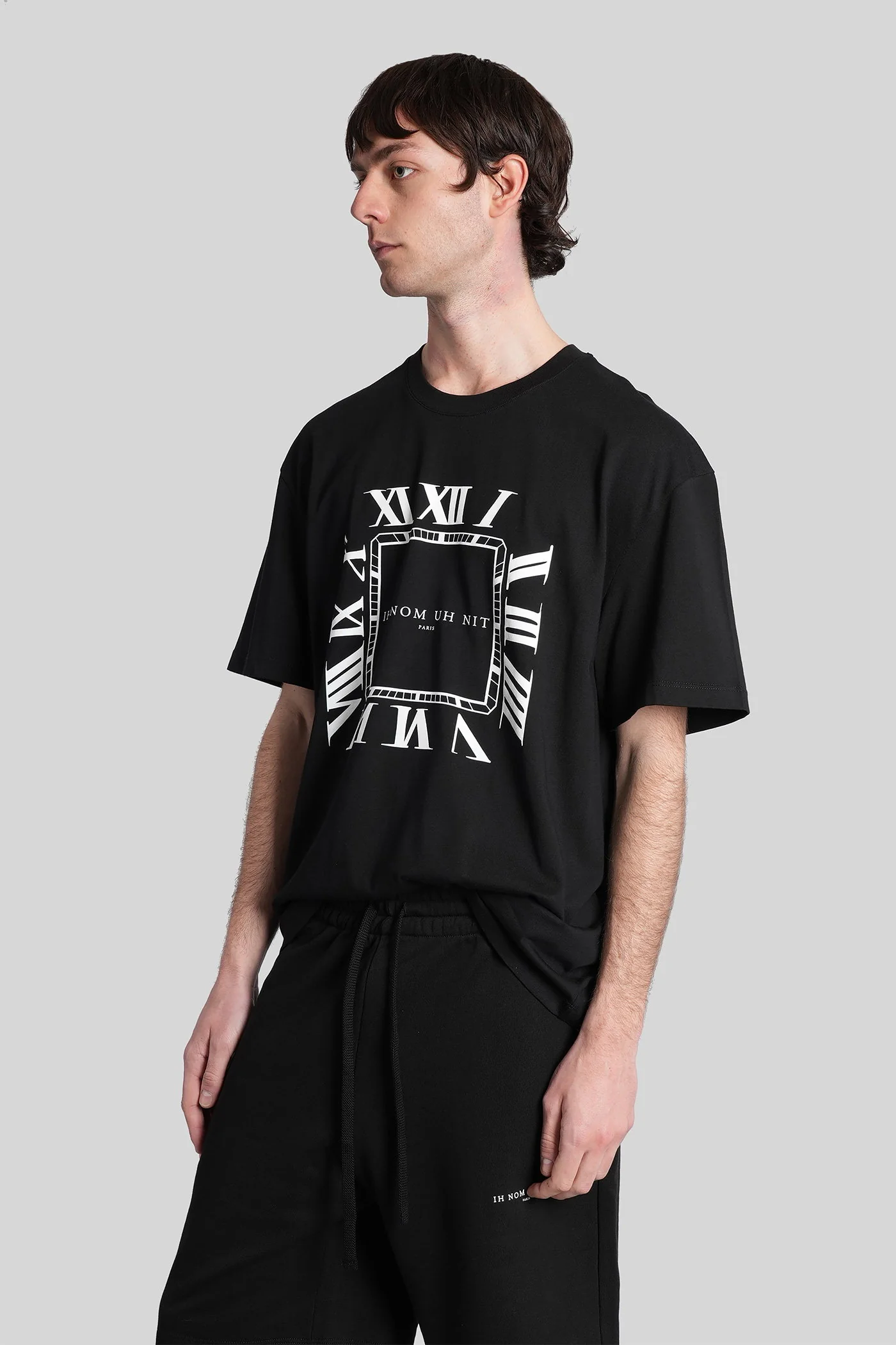 T-Shirt in black cotton - Image 4