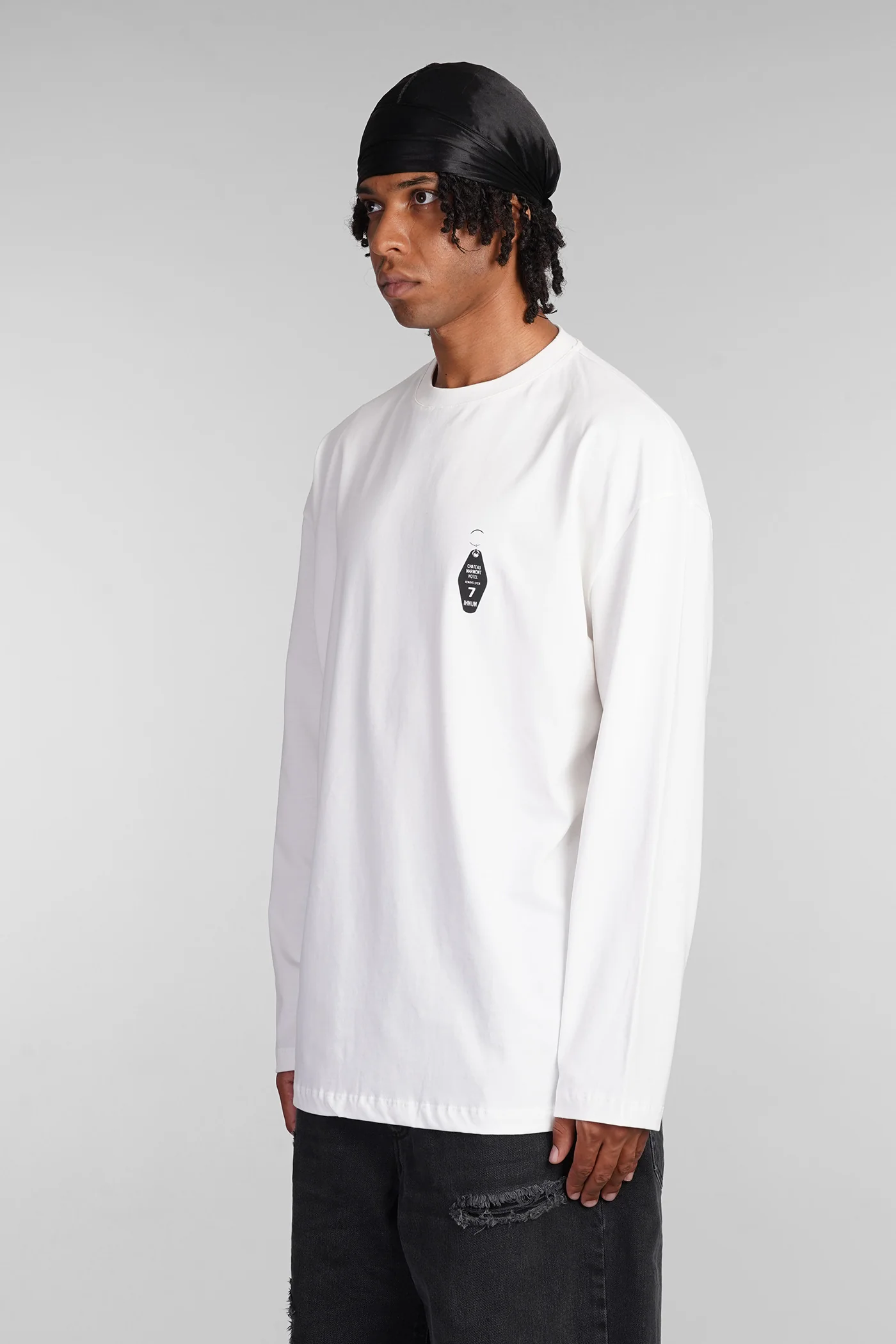 T-Shirt in white cotton - Image 4