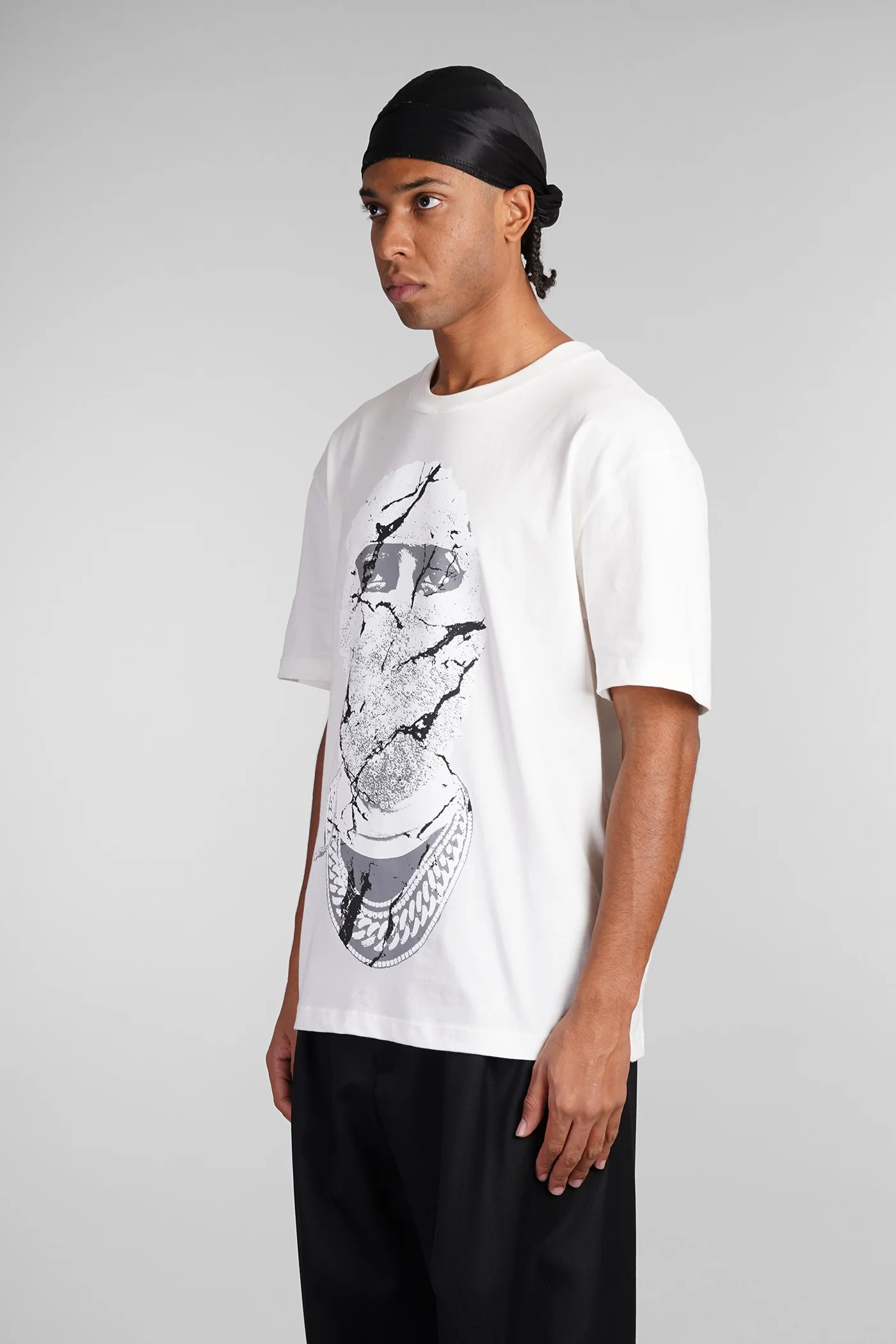 T-Shirt in white cotton - Image 4