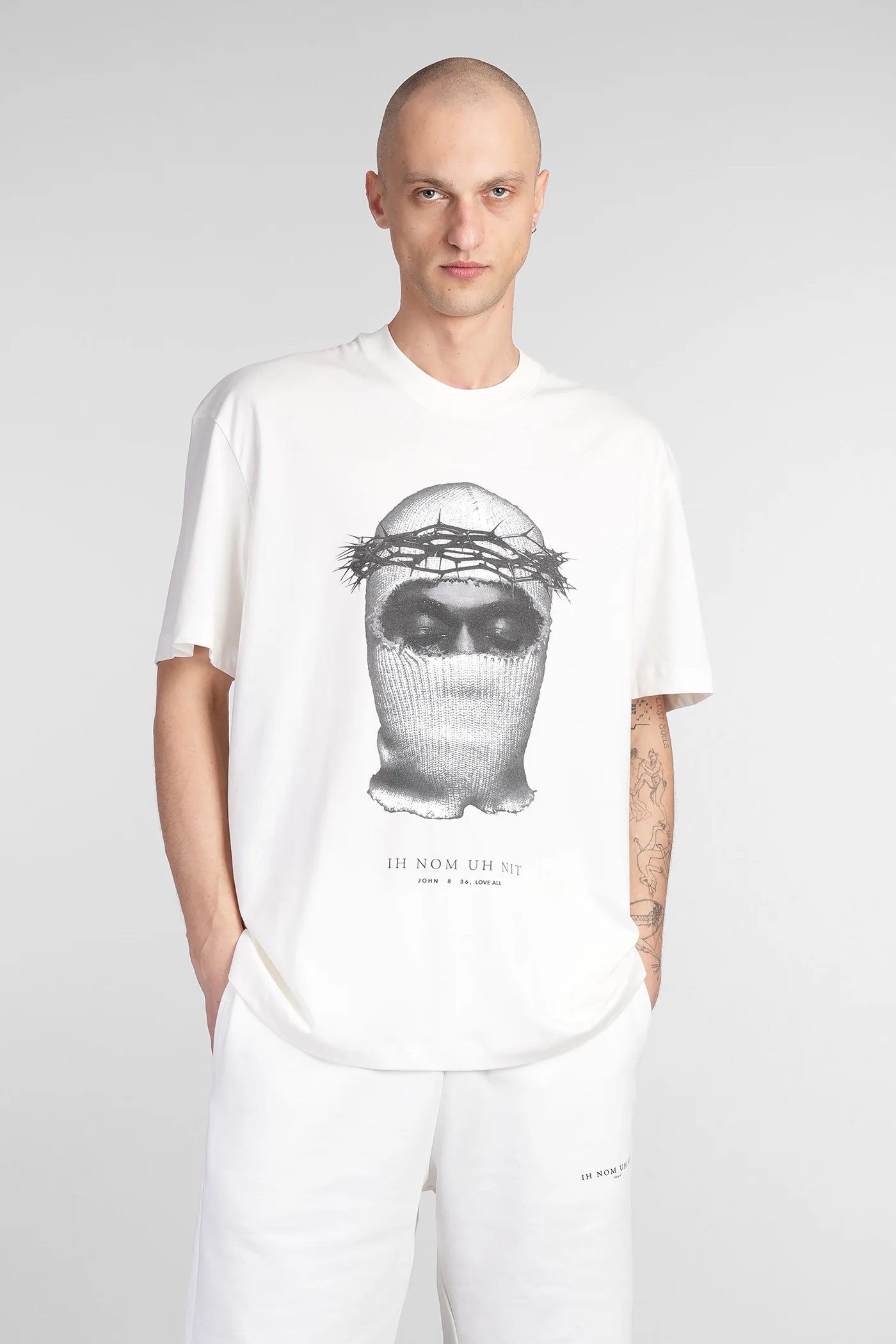 T-Shirt in white cotton