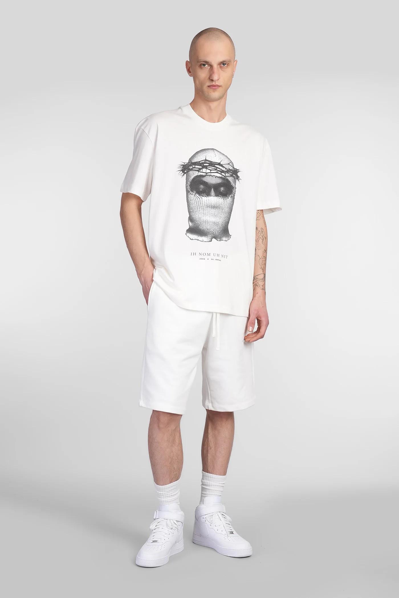 T-Shirt in white cotton - Image 2