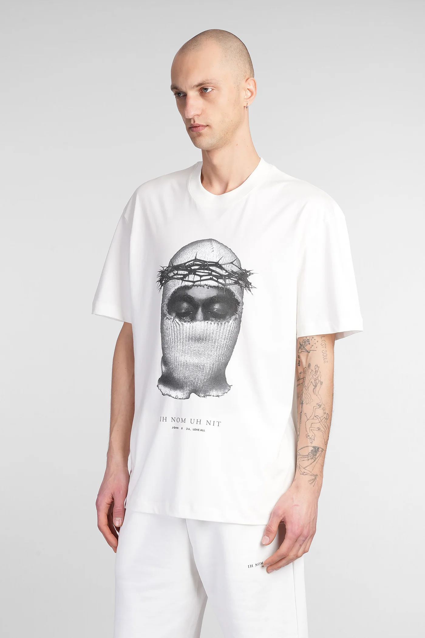T-Shirt in white cotton - Image 4
