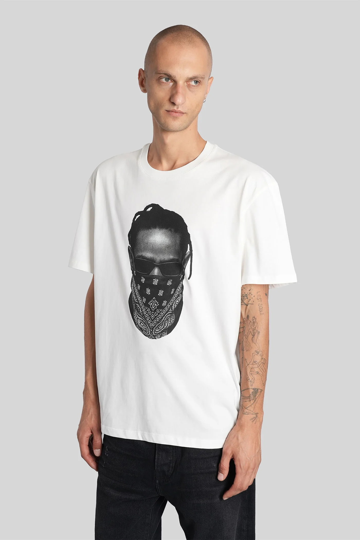T-Shirt in white cotton - Image 4