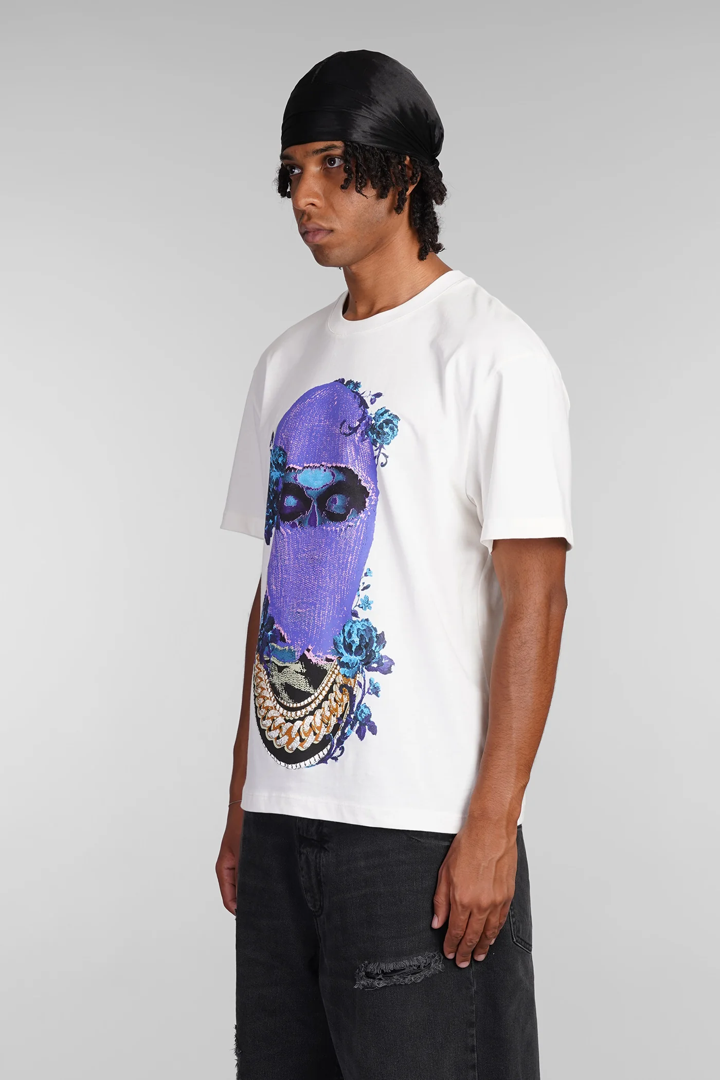 T-Shirt in white cotton - Image 4