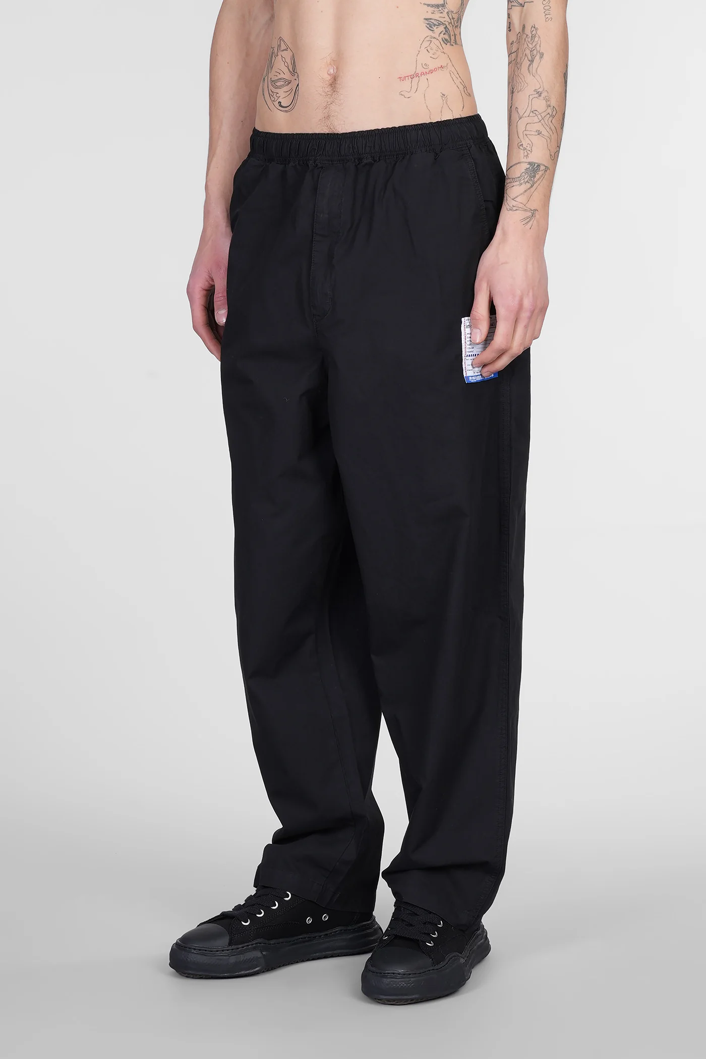 Pants in black cotton - Image 4