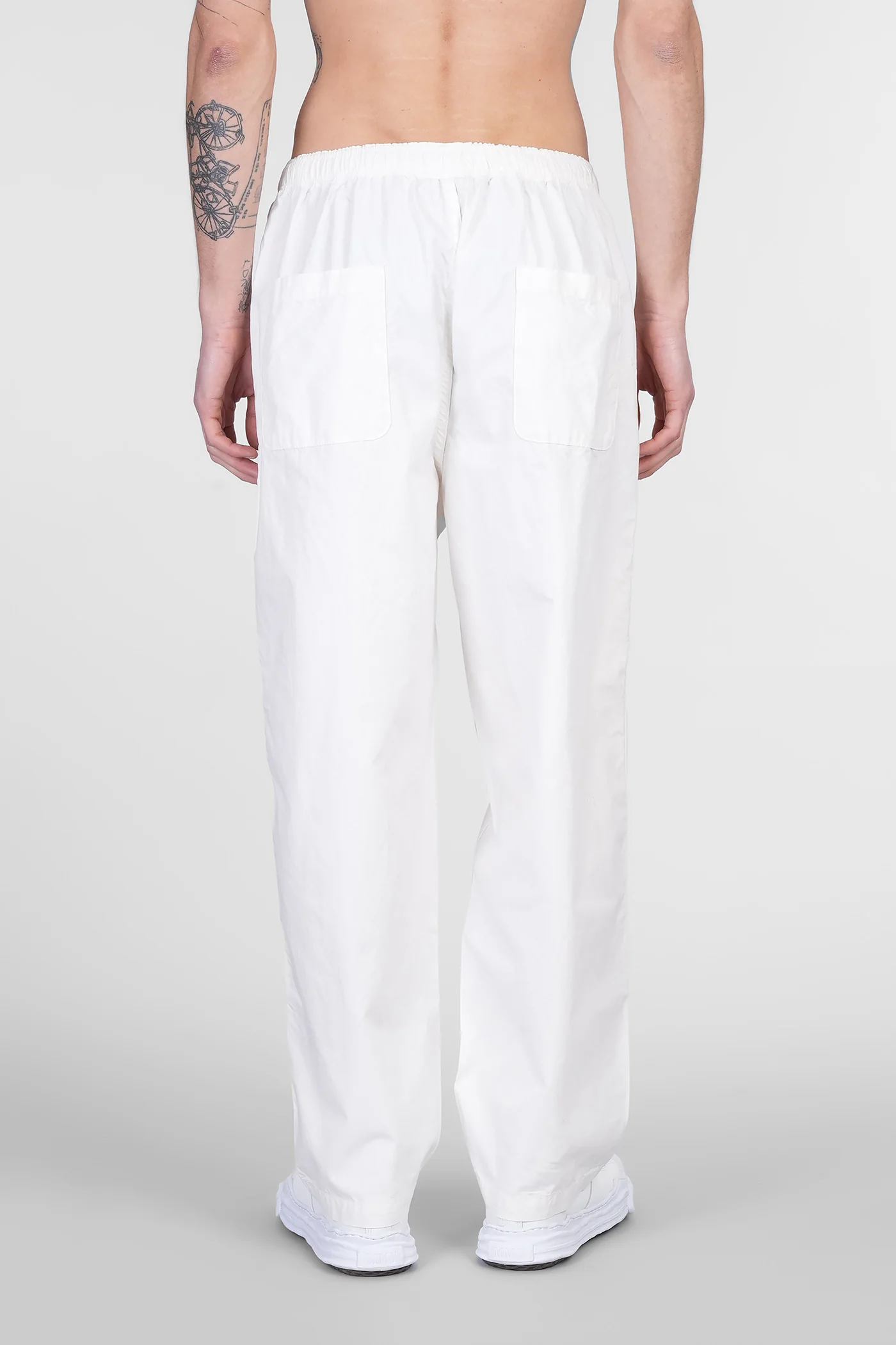 Pants in white cotton - Image 3