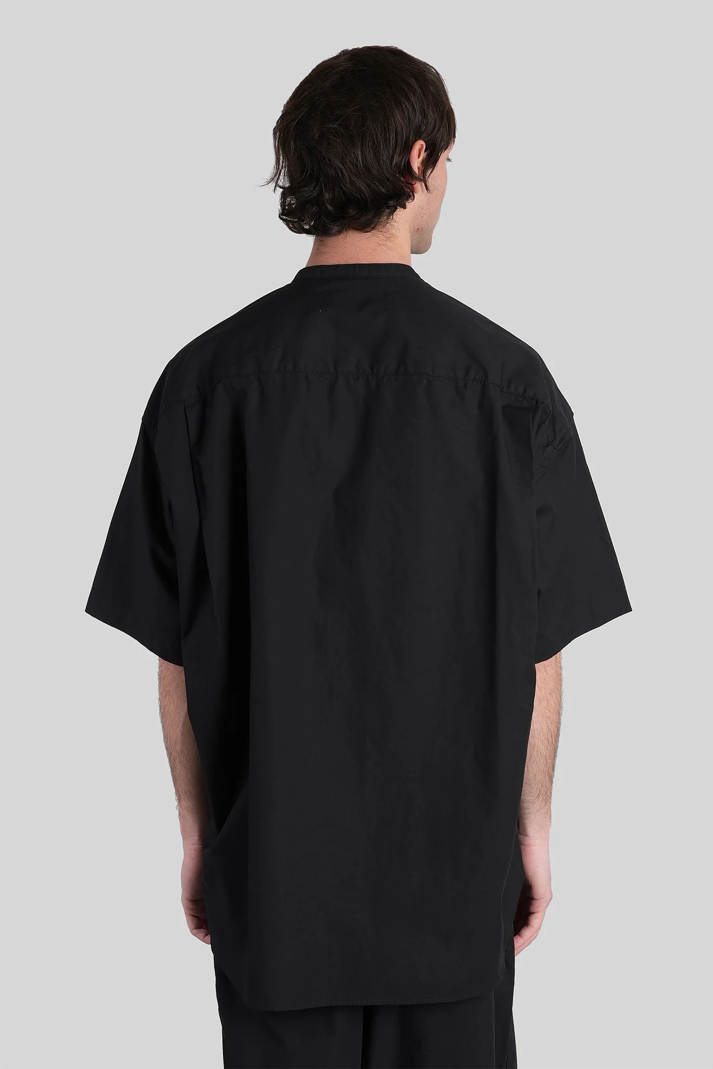 Shirt in black cotton - Image 3