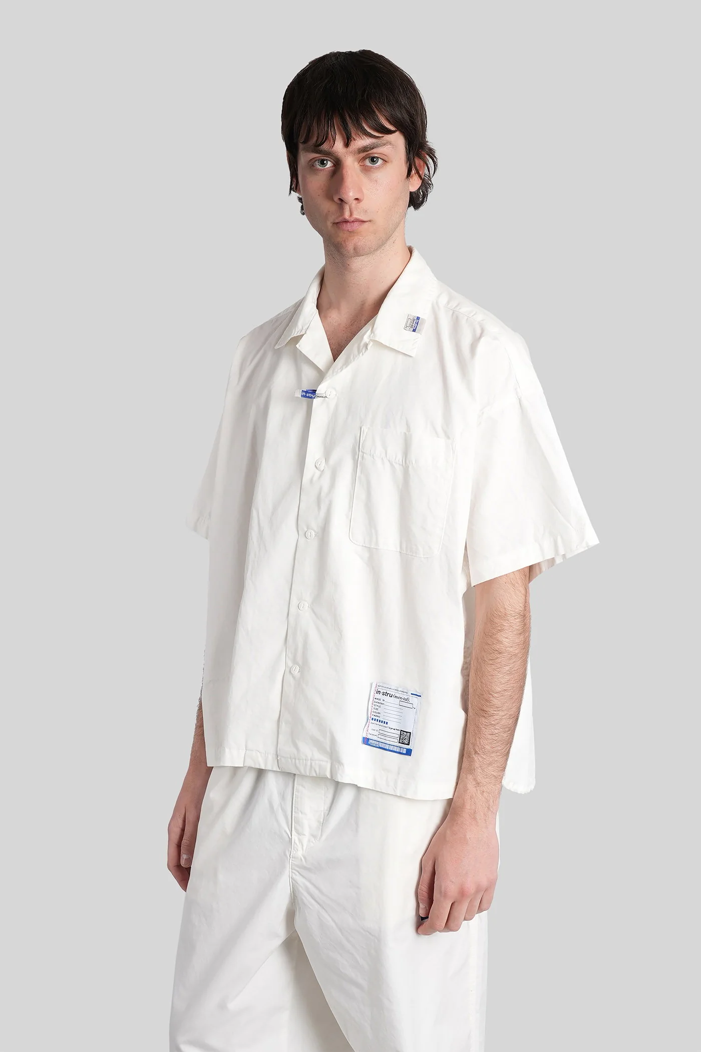 Shirt in white cotton - Image 4