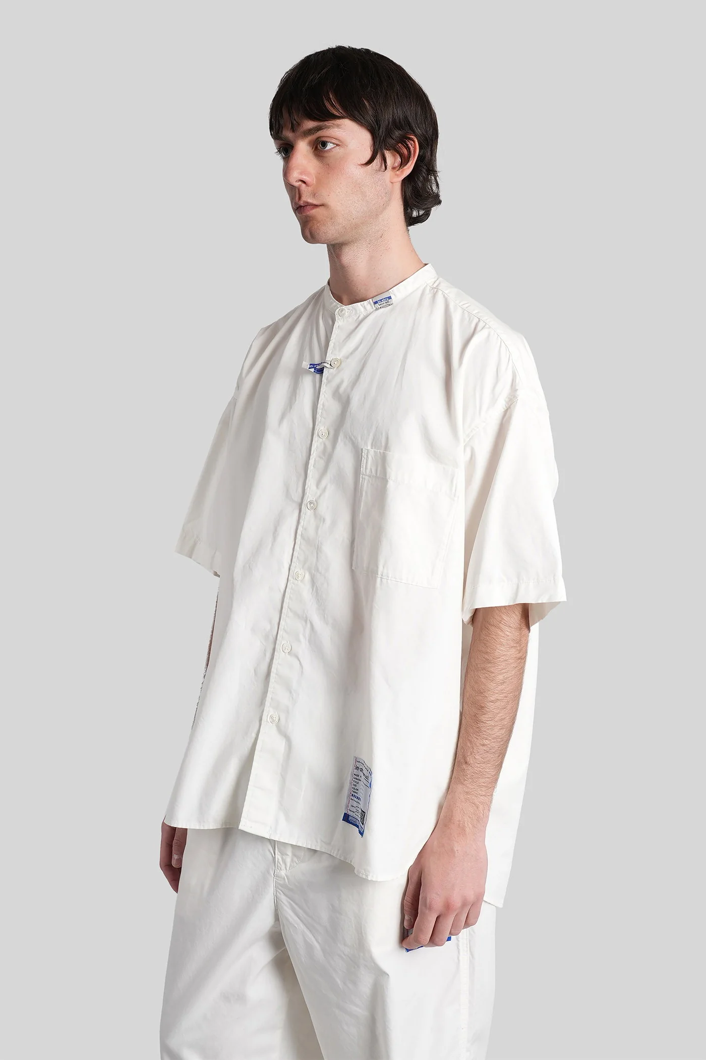 Shirt in white cotton - Image 4