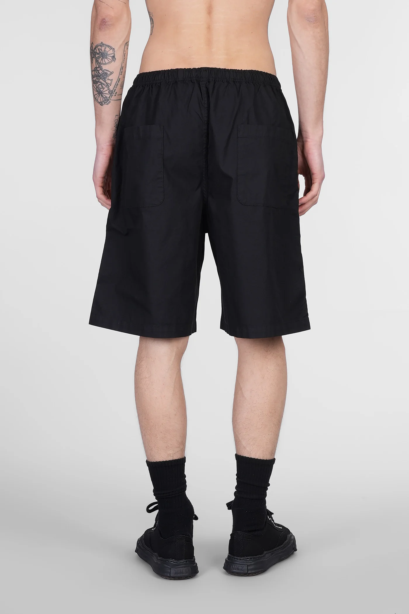 Shorts in black cotton - Image 3