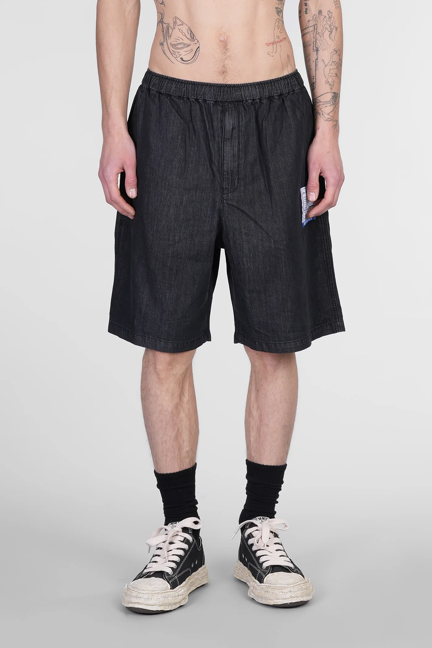 Shorts in black cotton - Image 36