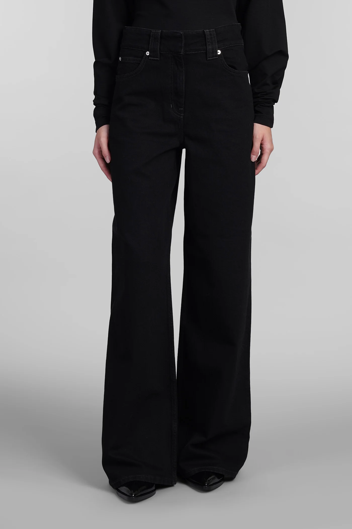 Abriel Jeans in black cotton