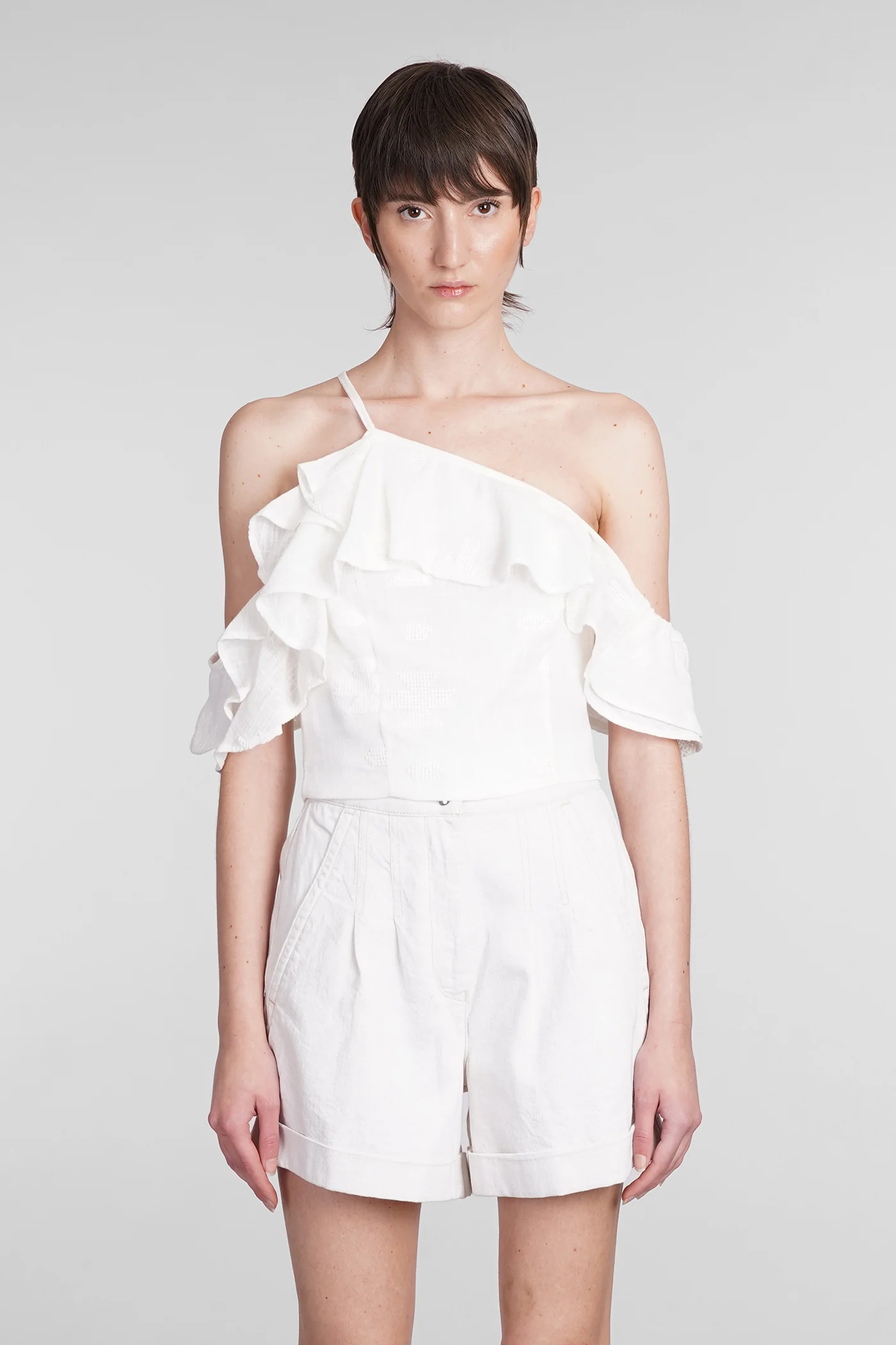 Adanna Topwear in white cotton