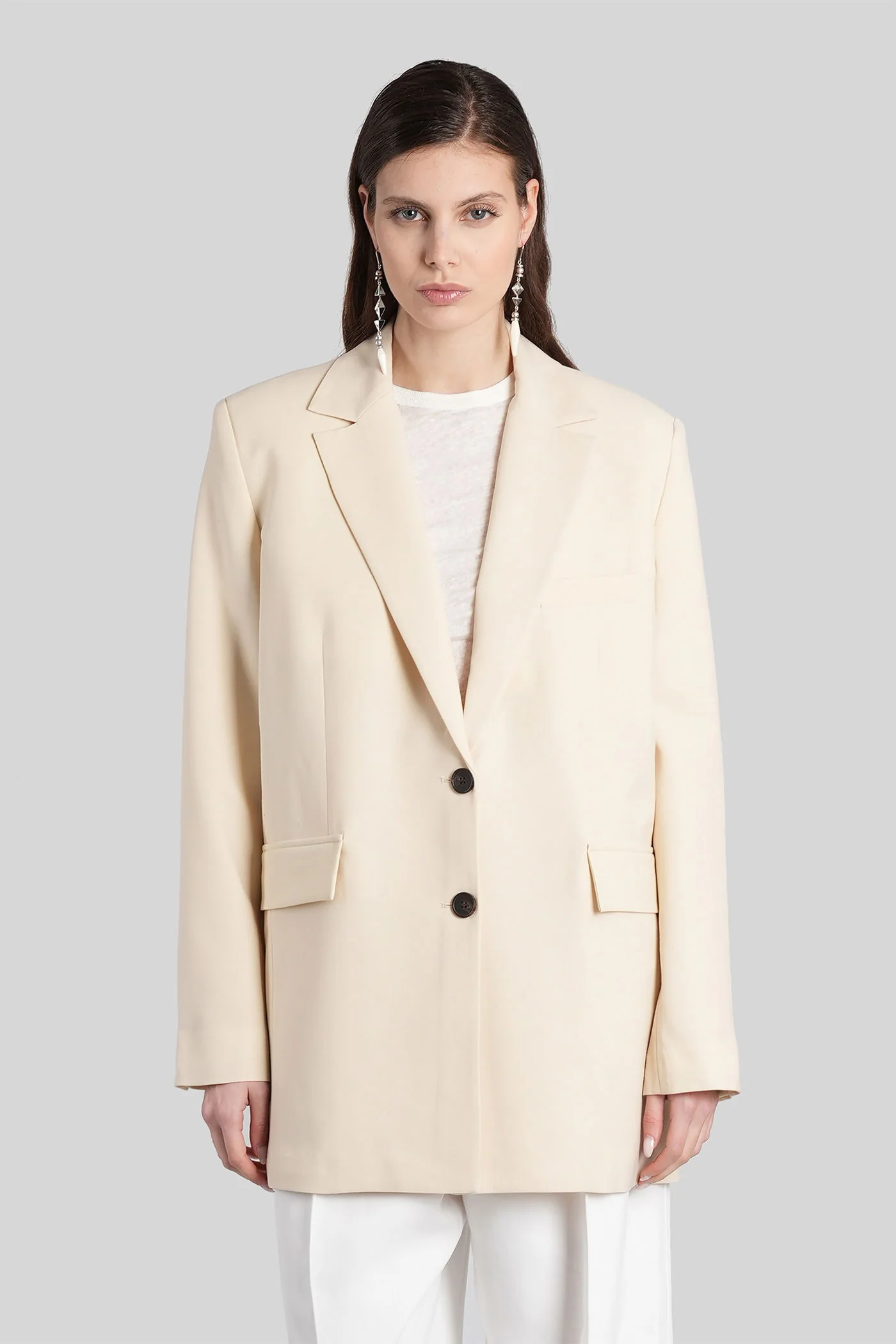 Alapi Blazer in beige polyester