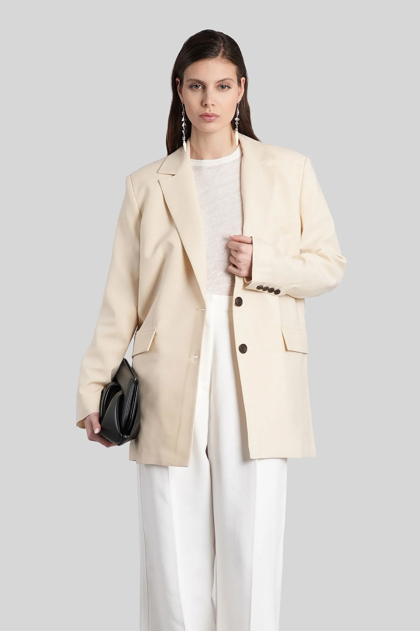 Alapi Blazer in beige polyester - Image 2