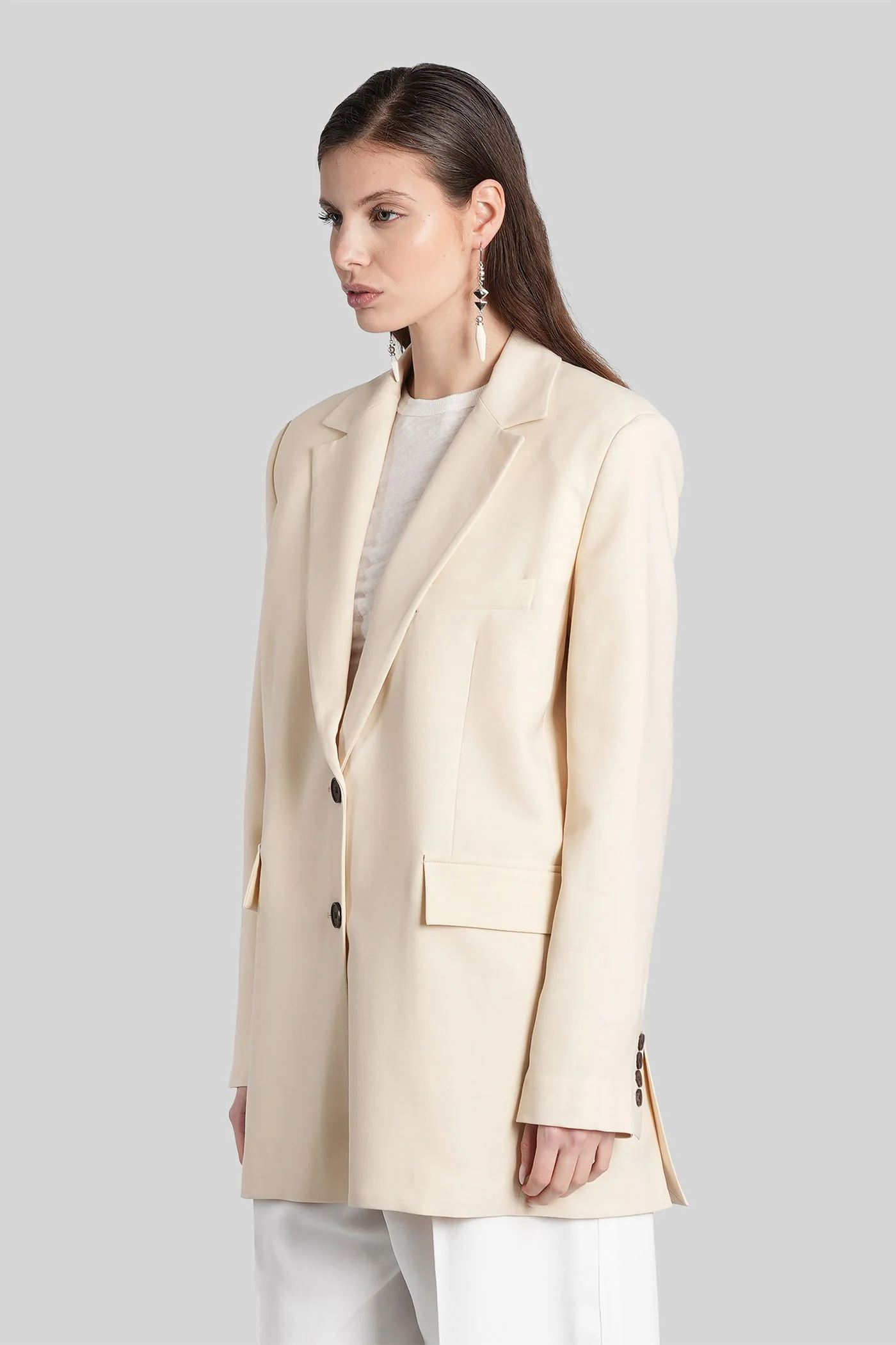 Alapi Blazer in beige polyester - Image 4