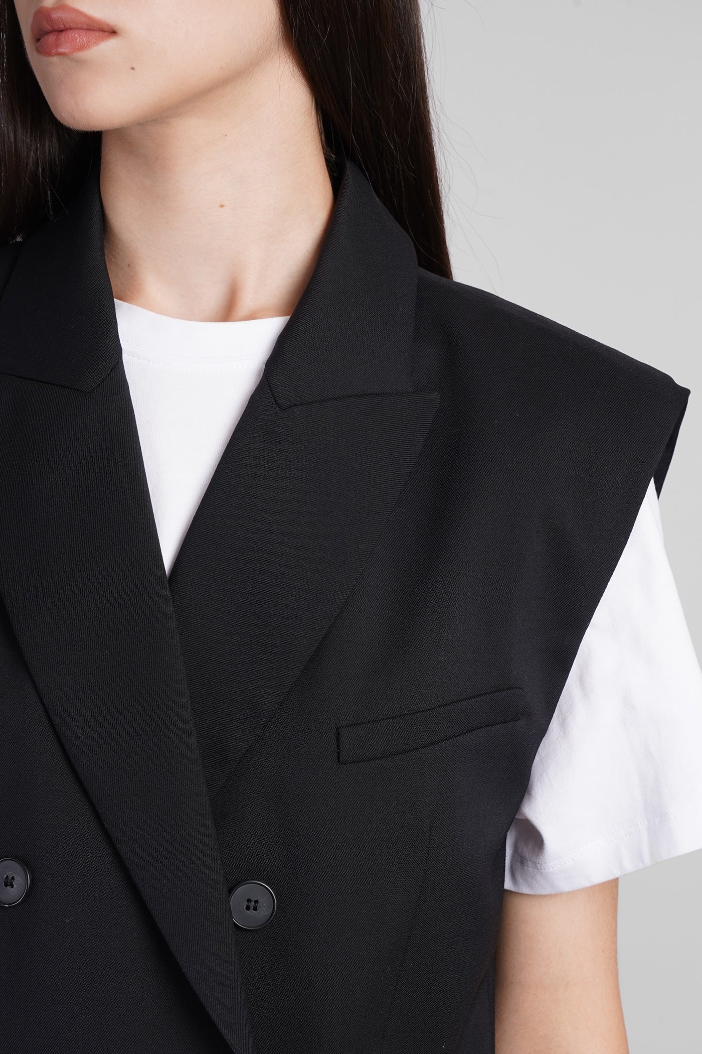 Anilah Blazer in black viscose - Image 5