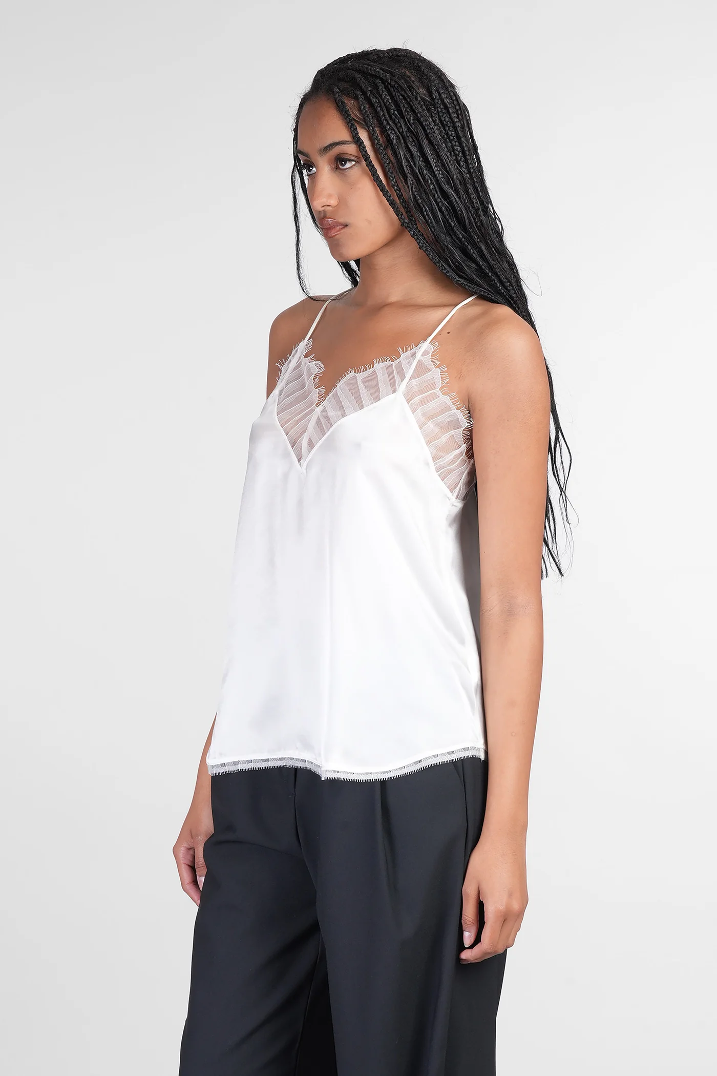 Berwyn Topwear in white silk - Image 4