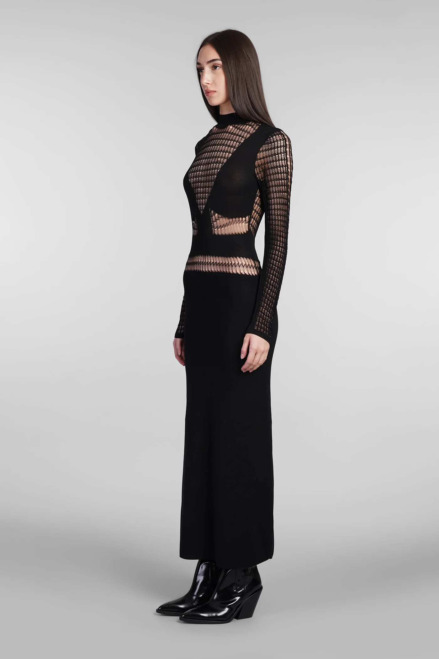 Beryl Dress woman  in black viscose - Image 4