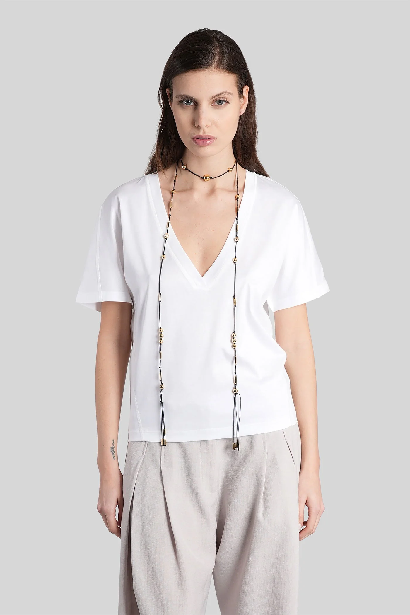 Celiane T-Shirt in white cotton