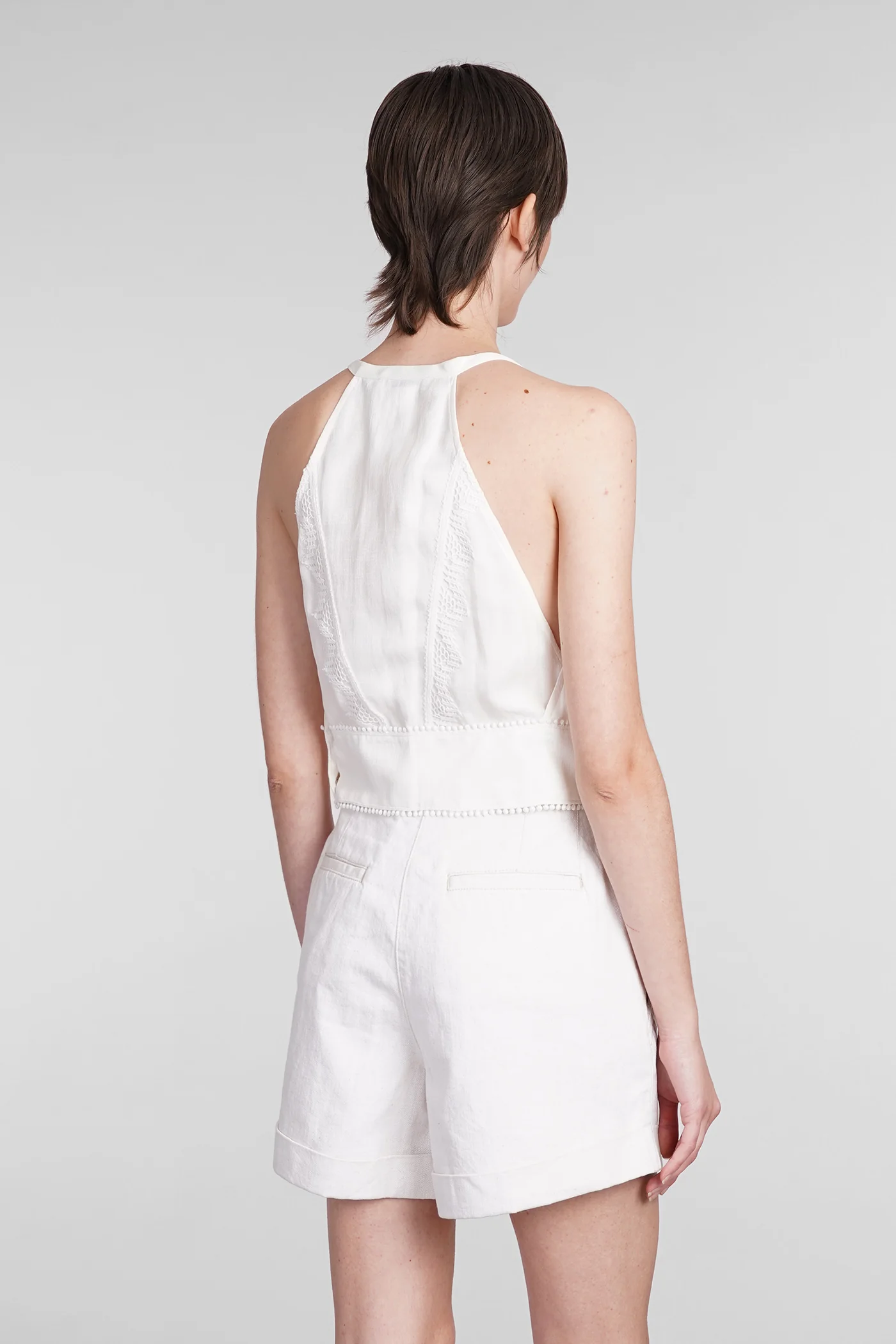 Claudia Topwear in beige cotton - Image 3